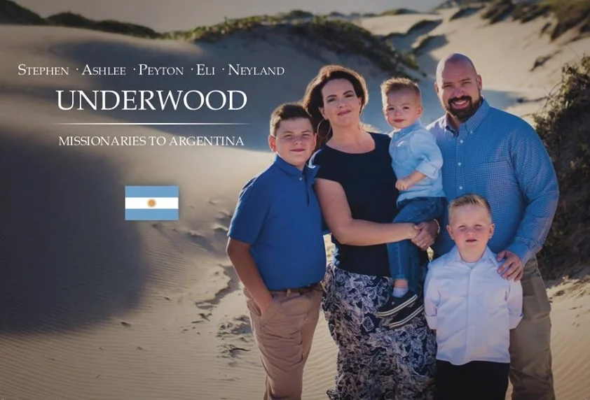 Stephen and Ashlee Underwood serving in Argentina.