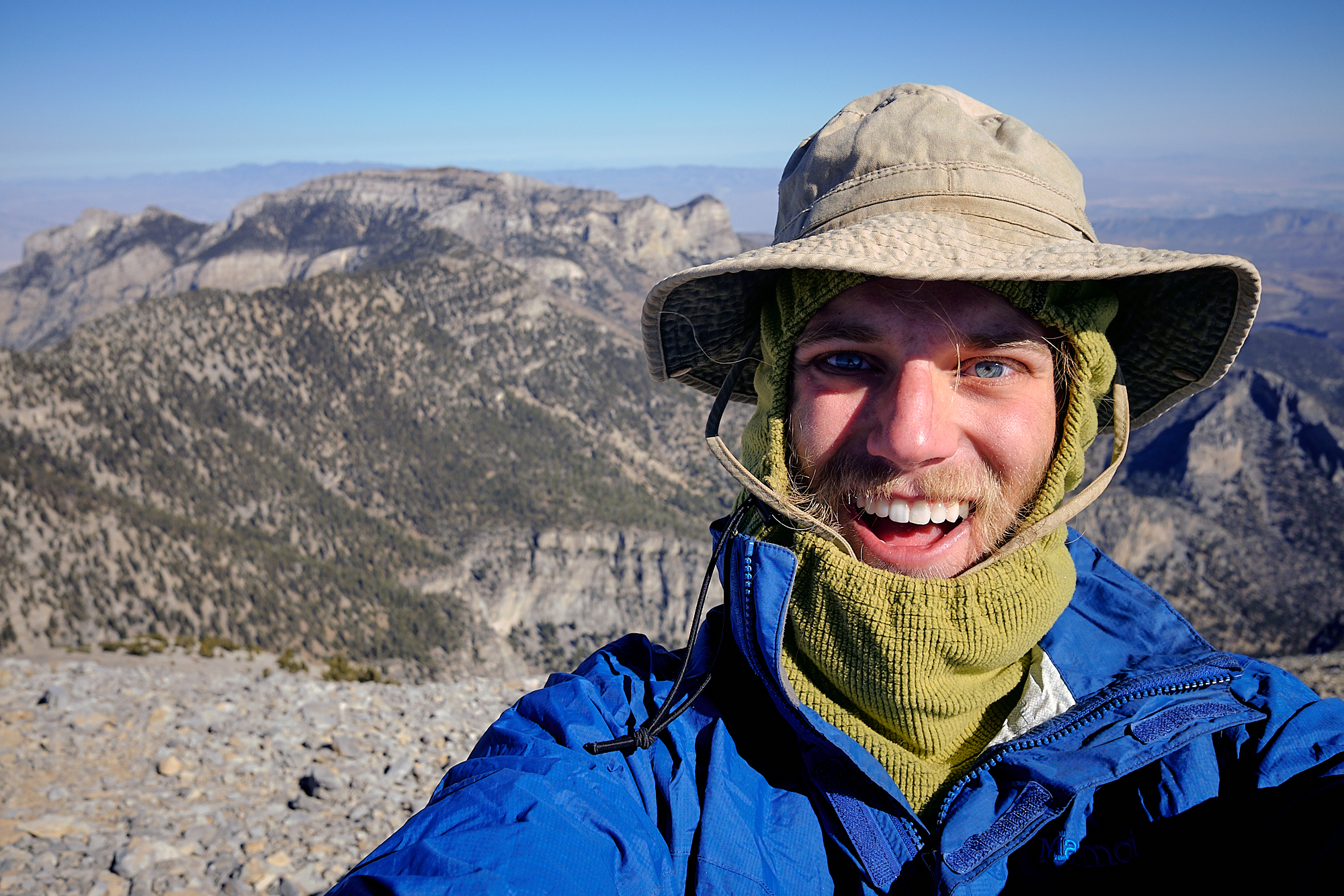  A bundled up selfie on the summit of Mt. Charleston, the most prominent mountain in the state of Nevada. | Mt. Charelston, NV 11/9/18 