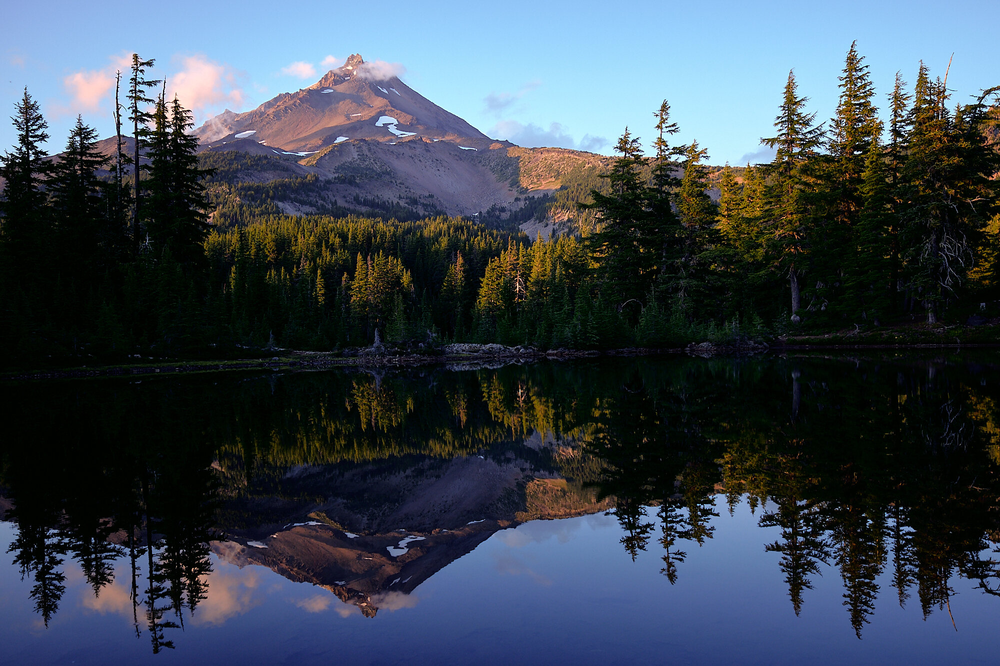  Mt. Jefferson just after an afternoon storm. | 9/6/19 Mile 2,022.7, 5,884' 