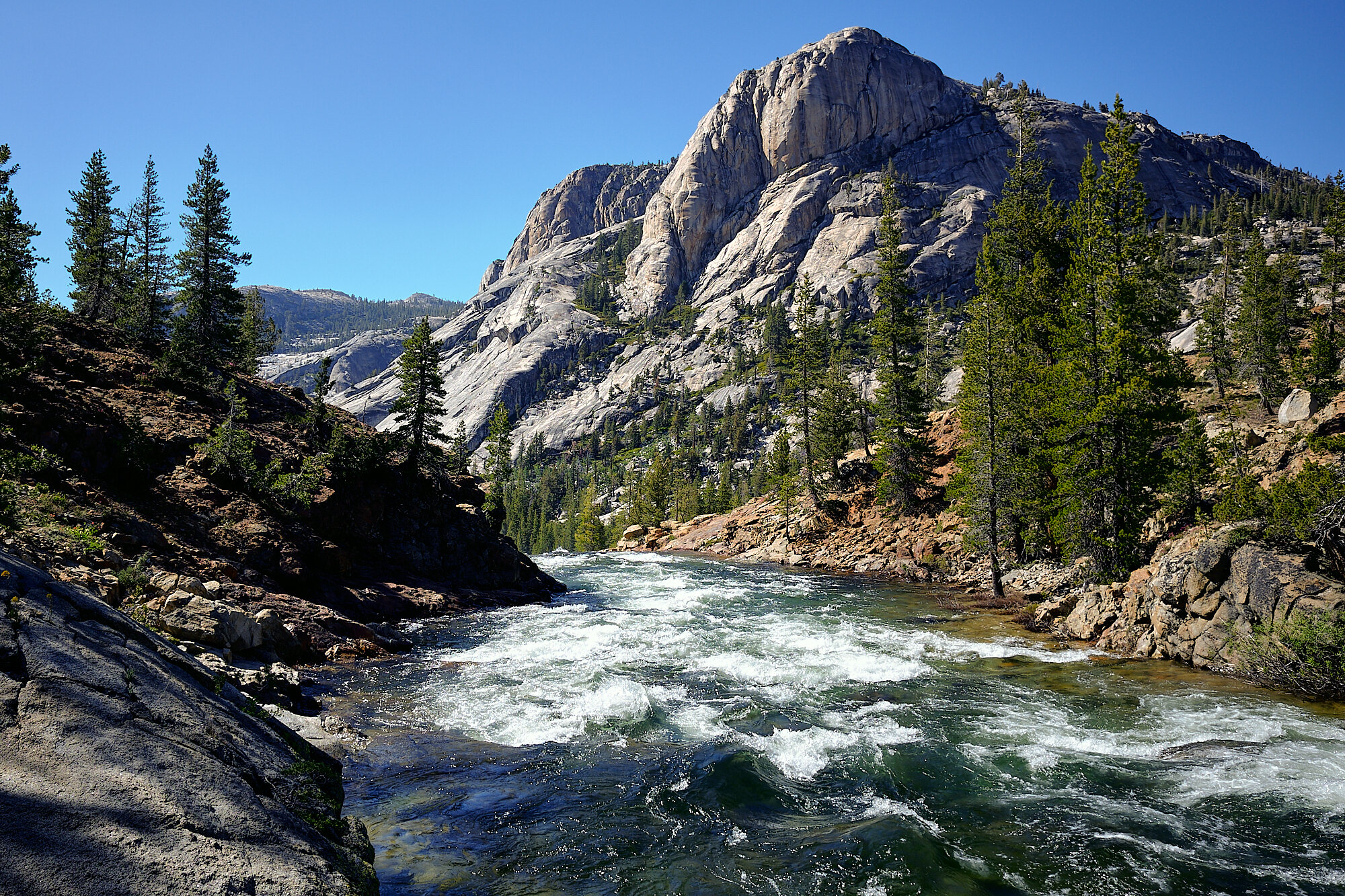  The Tuolumne River in Yosemite National Park. | 7/10/19 Mile 947.0, 8,303' 
