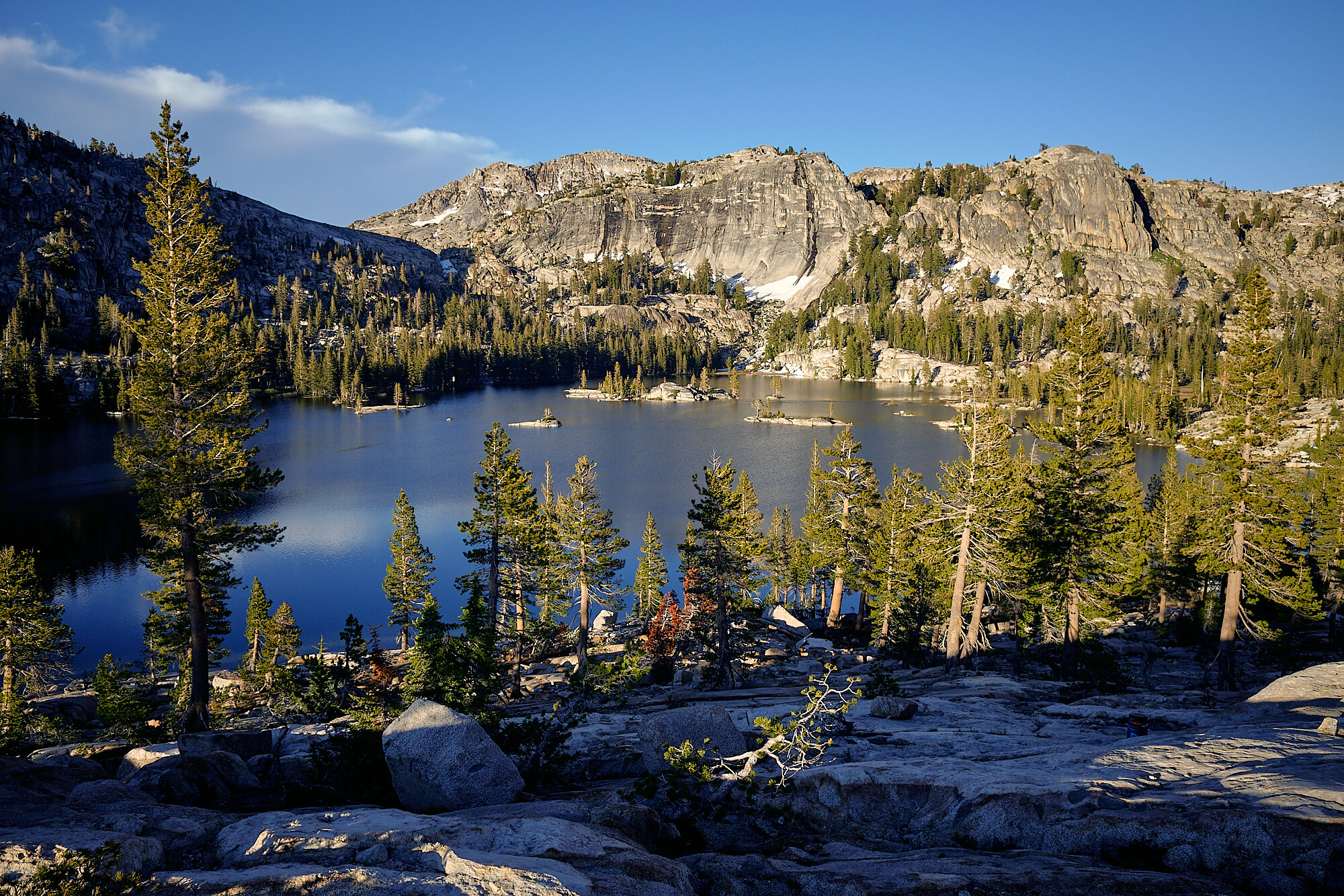  The view of Smedberg Lake from my campsite. | 7/11/19 Mile 968.4, 9,219' 