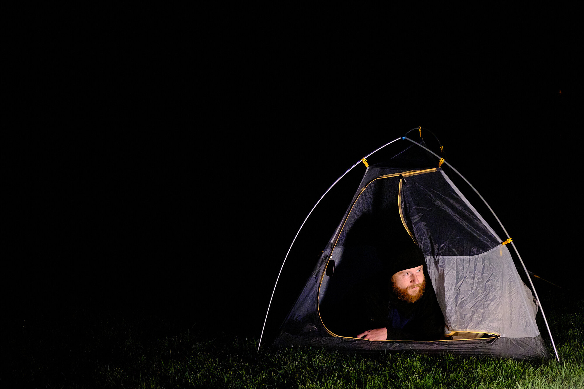  For a change of pace we decided to camp out in the yard on a warm night. | 5/3/20 Ann Arbor, MI 