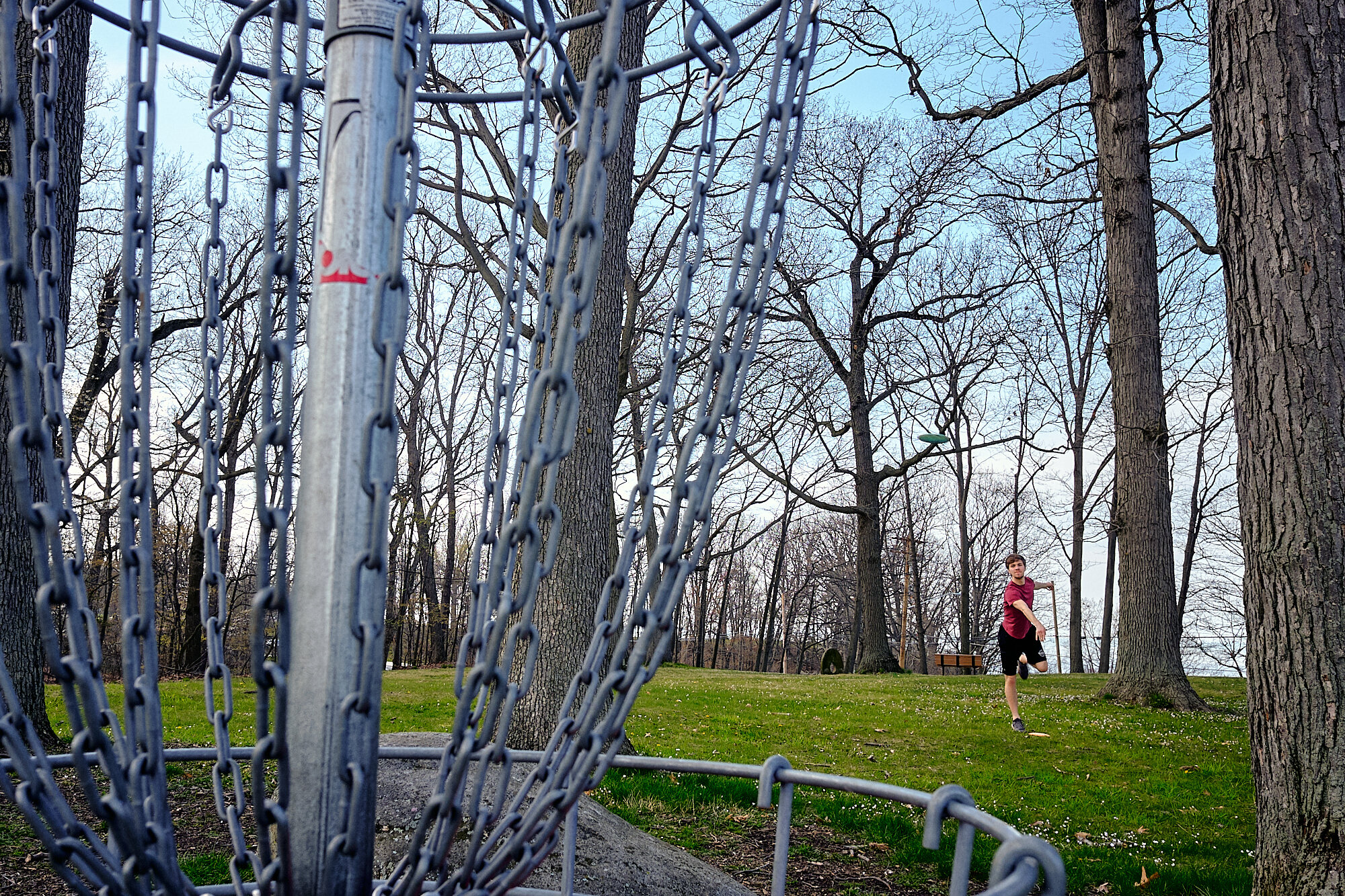  Gabriel took me out for my first round of disc golf to pass some time while on social distancing orders. Despite his infinitely superior technique, I finished only three throws behind. | 4/28/20 Bay Village, OH 