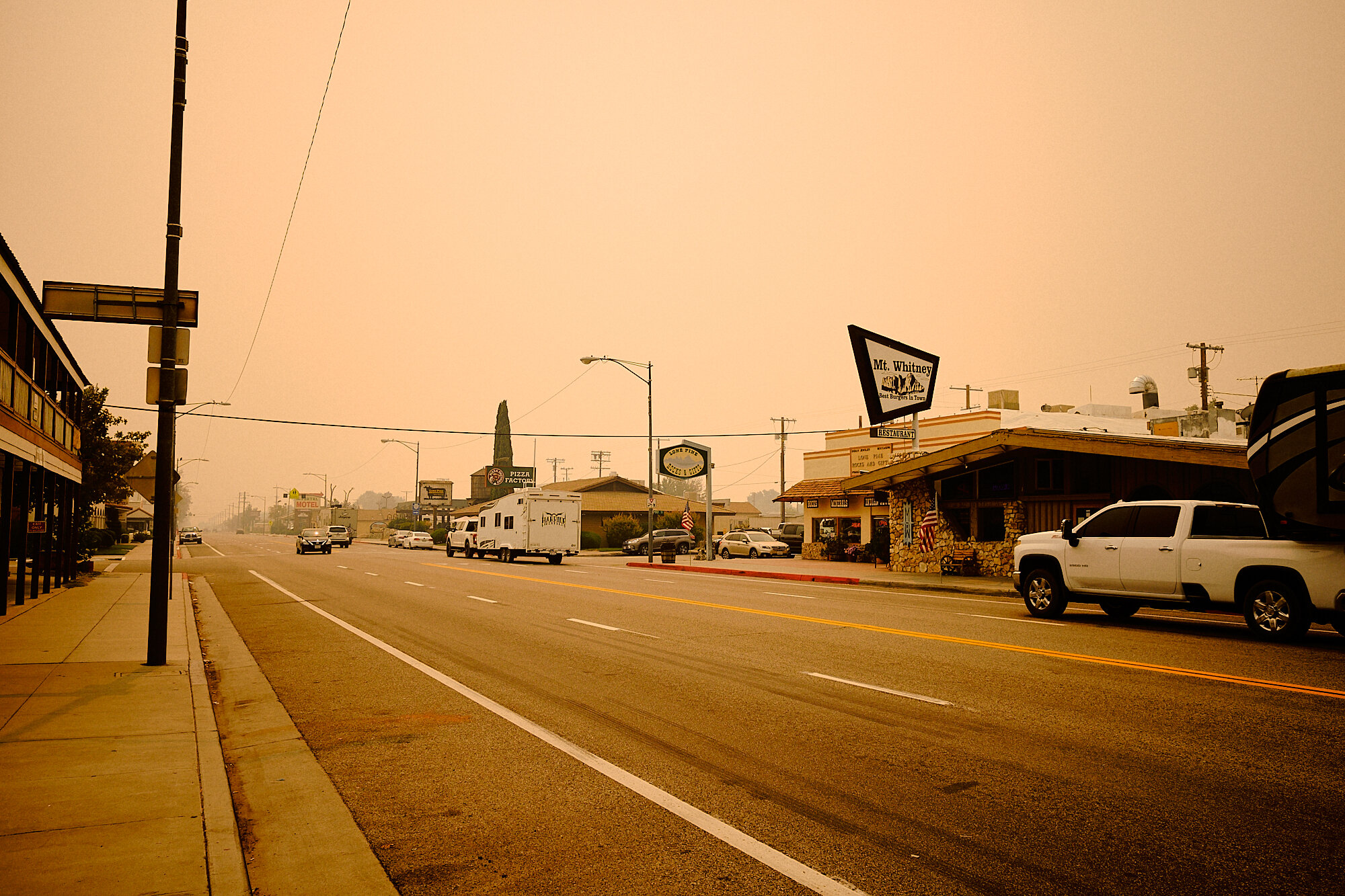  Upon getting down to Lone Pine after completing the Grand Sierra Traverse, the smoke became some of the thickest I'd ever seen. I made it out just in time, a couple of days later Forest Service land across California was closed to all users due to f
