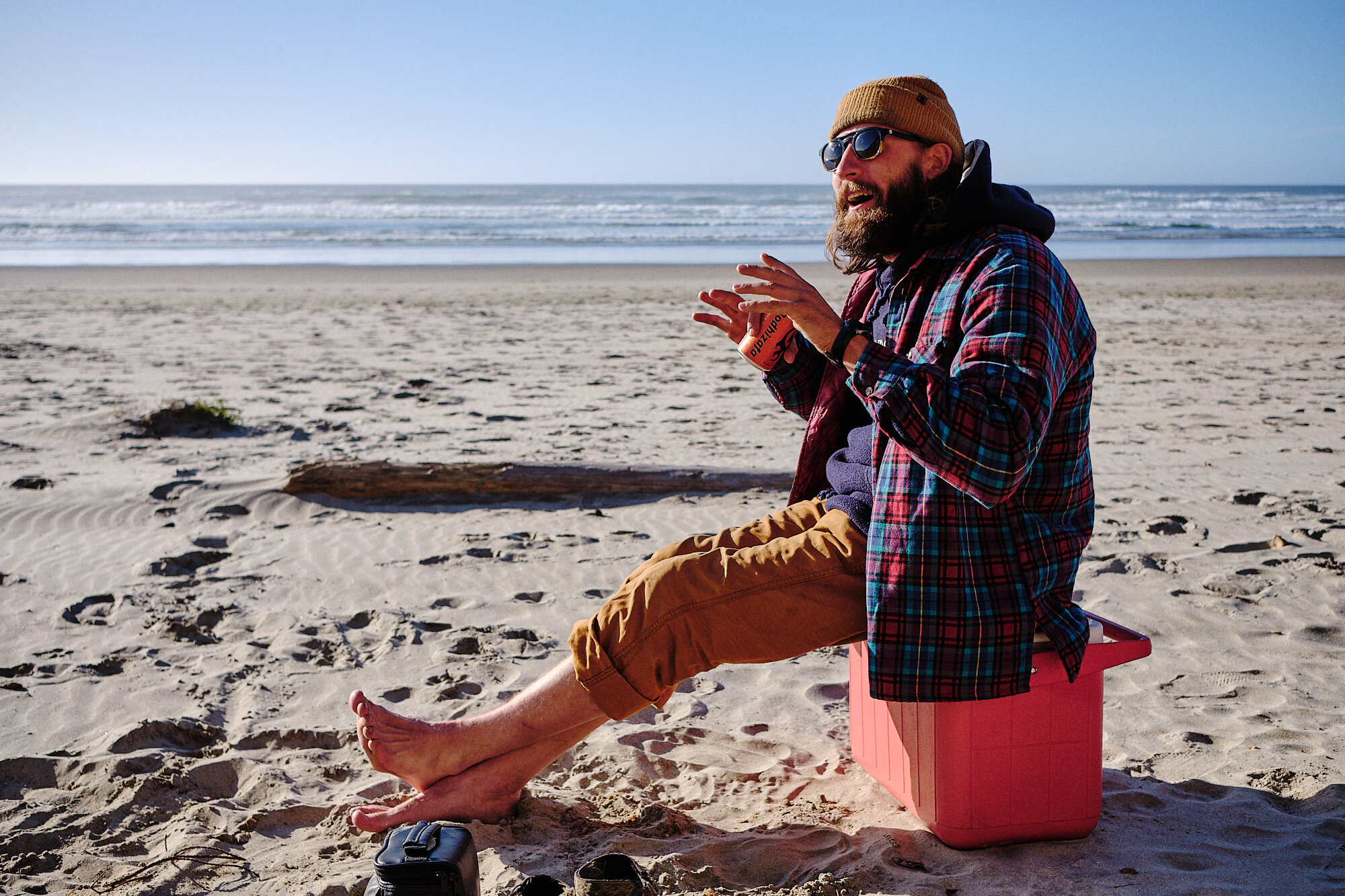  At the last minute, I was able to convince Justin to drive through the night from Boise to meet me on the Oregon Coast. As luck would have it, another Athens pal, Caleb, was able to hang for halloween  beach brewskis as well! | 10/31/20 Yachats, OR 