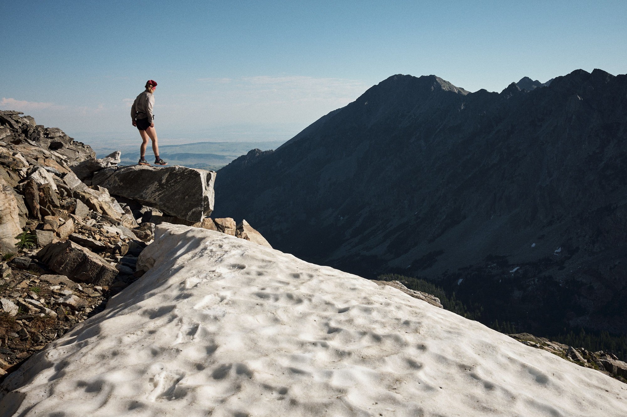  Noisy peers out from the top of Beehive Pass. | Spanish Peaks, MT 7/24/22 Day 33 