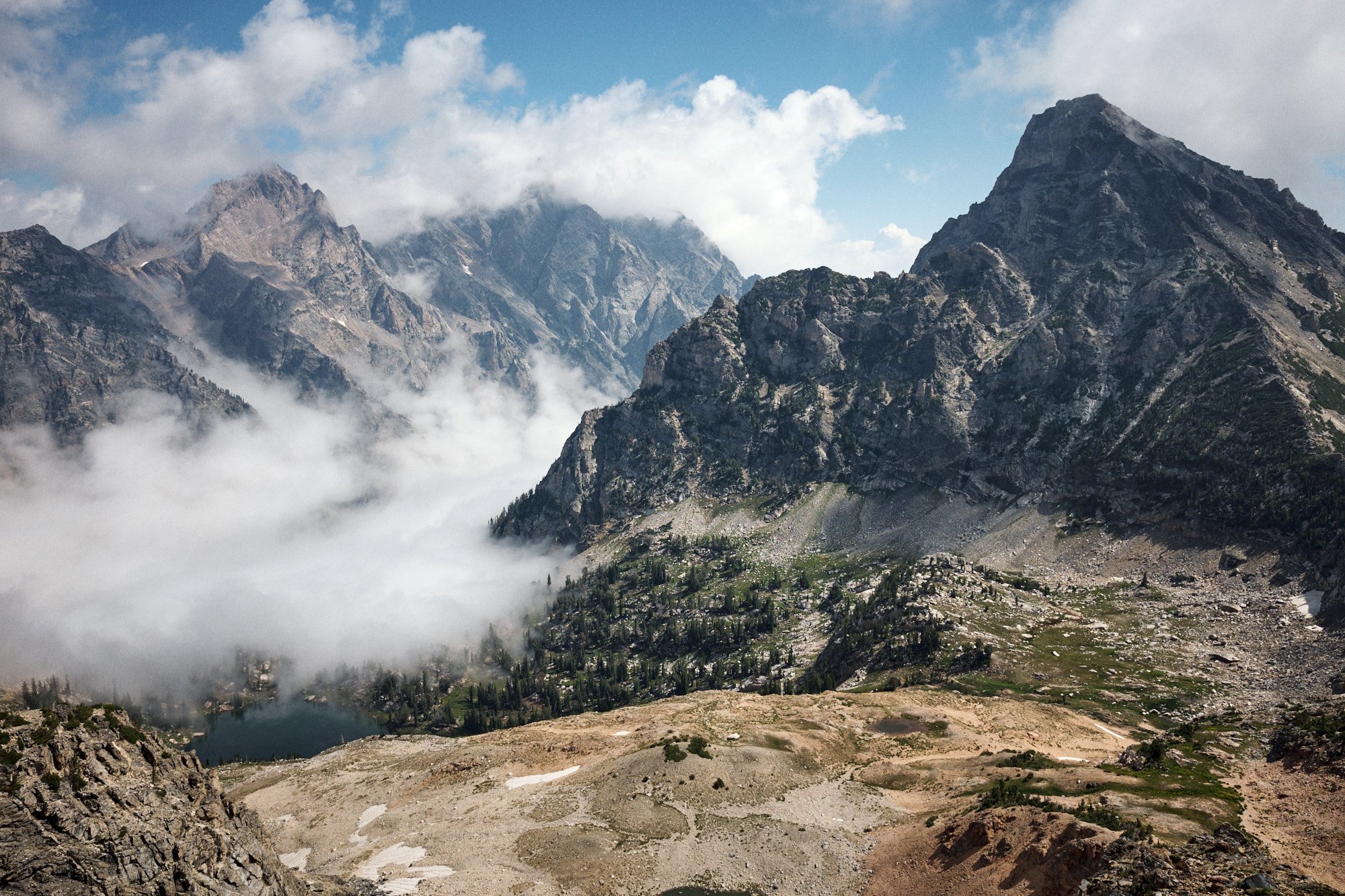  Mt. Woodring as seen from the Paintbrush Divide. | 8/7/22 Grand Teton National Park, WY Day 47 