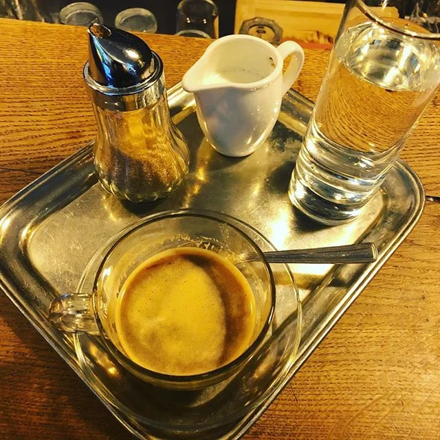 This is what came when I ordered coffee in Budapest. Awesome. #coffee #budapest @gisselllara I know you are jealous. #accidentallywesanderson