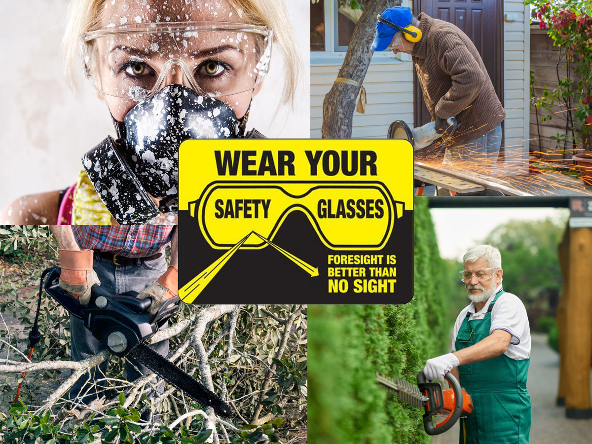 Do you wear protective eyewear while doing home projects?