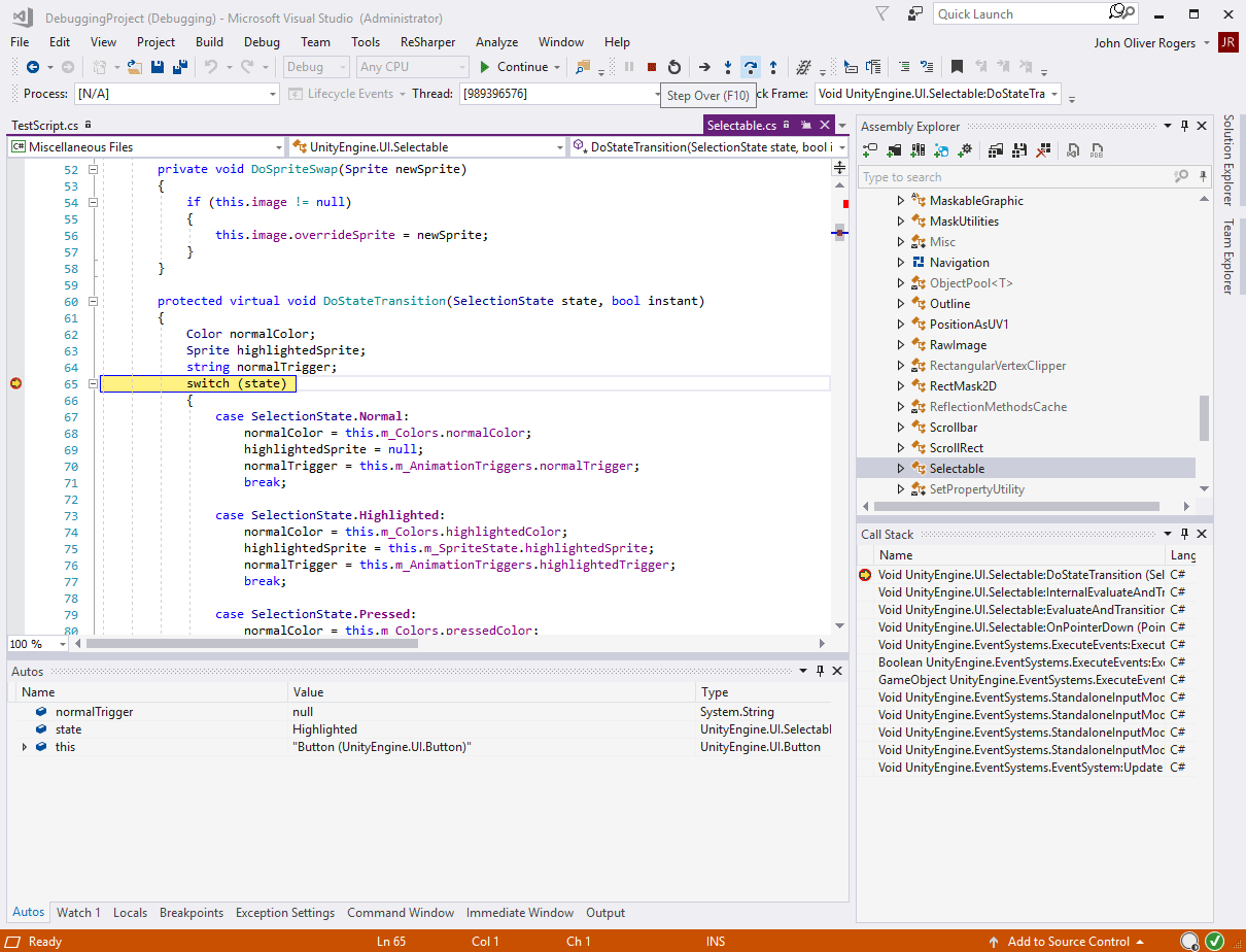 Troubleshooting debugging Unity players · JetBrains/resharper