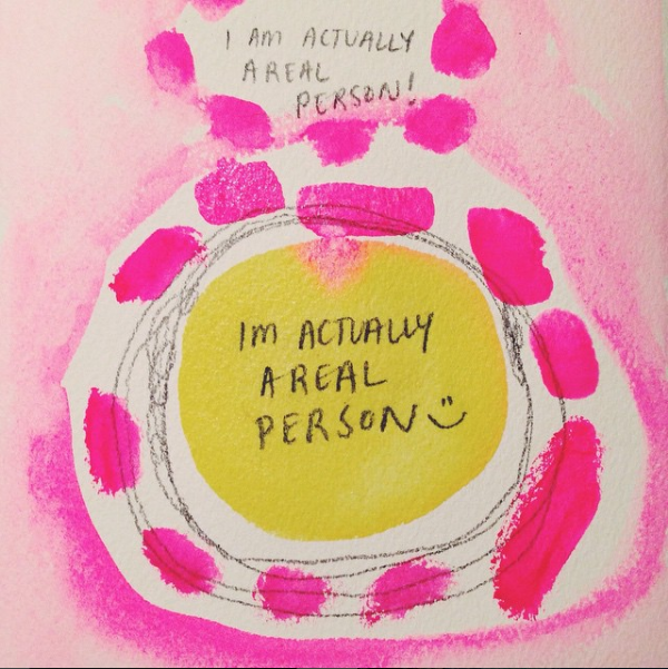 Day 1 of the #100daysofmaking project initiated by @greatdiscontent. My project is #100daysofbeinghonest where I will be talking about and painting honest thoughts of the day.