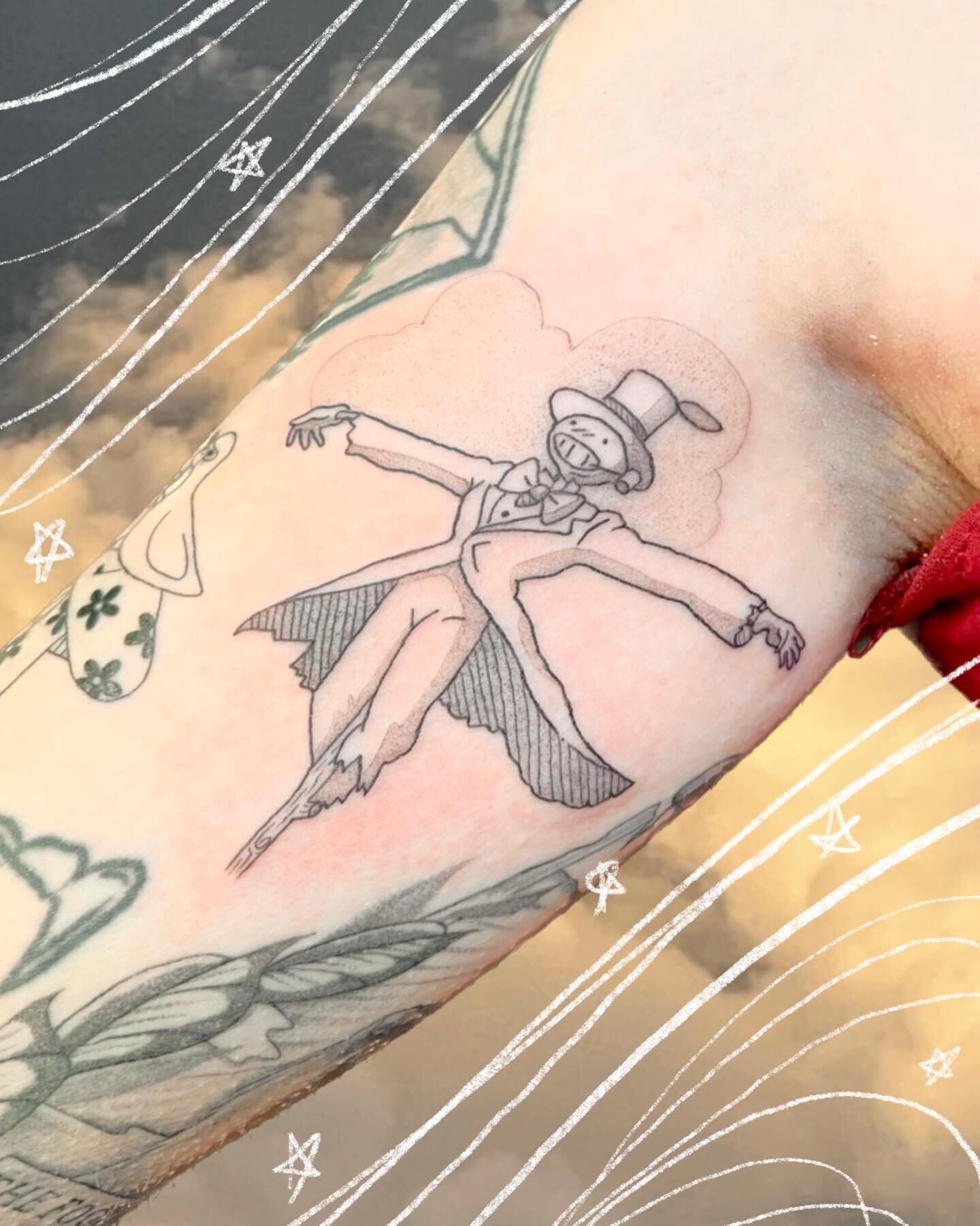 New obsession unlocked: tattooing Ghibli! I theoretically knew I would love it but to actually tattoo it, I&rsquo;m obsessed!! 
Thank you for the honor of tattooing turnip head on you, Kassidy 💕