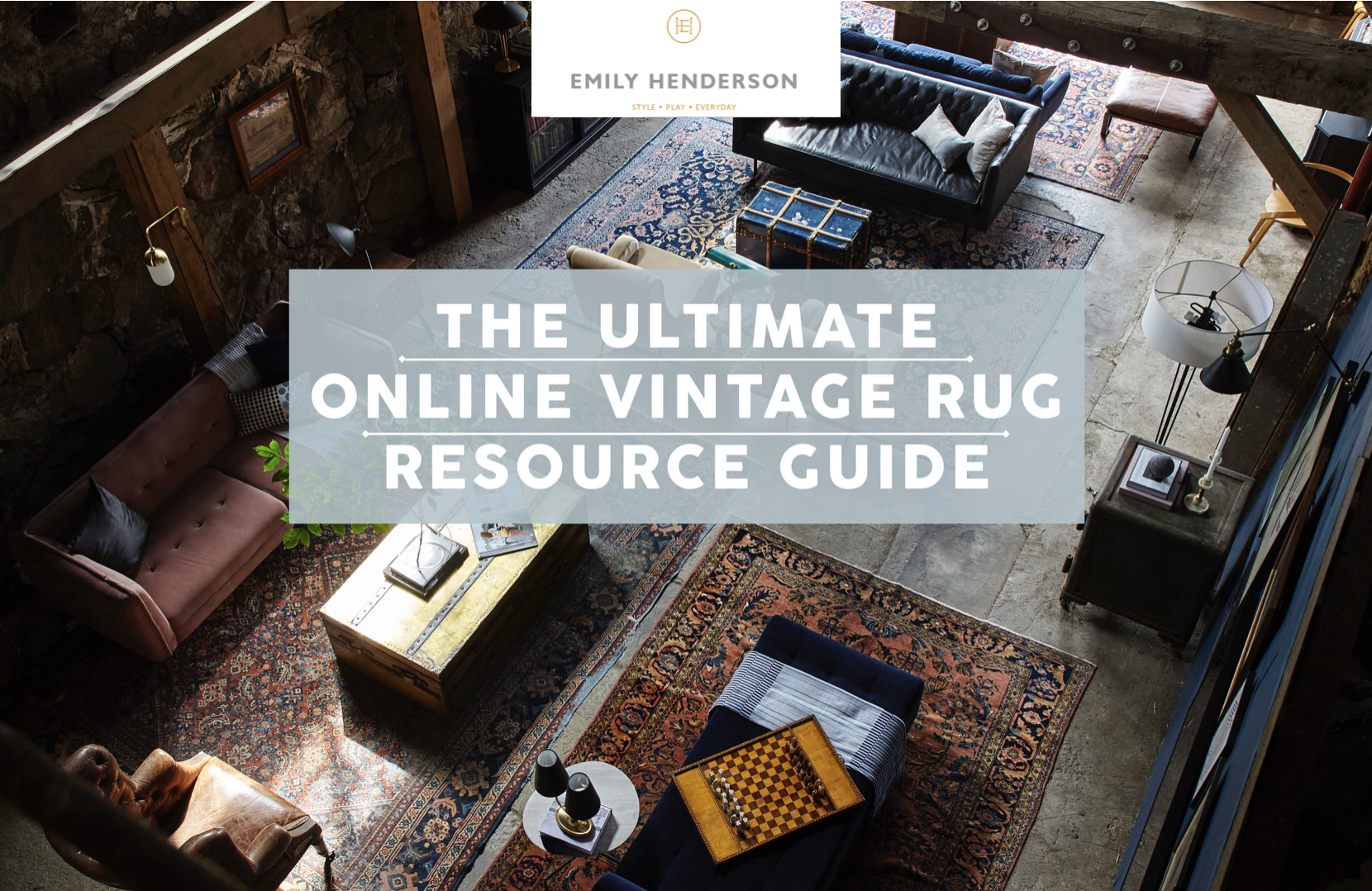Bpr Wins A Top Spot In Emily Henderson S Vintage Rug Guide