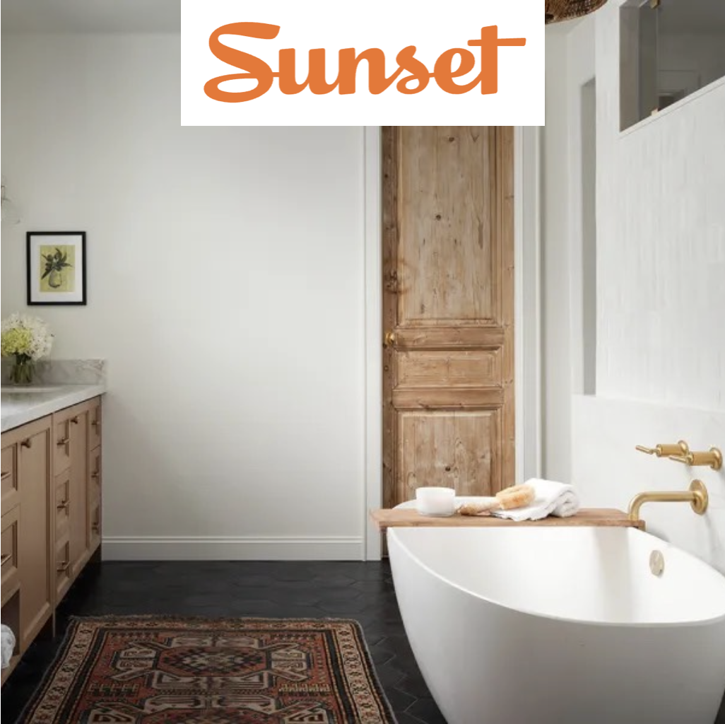 Blue Parakeet Rugs Get the Nod in Sunset's Guide to Decorating with Neutrals