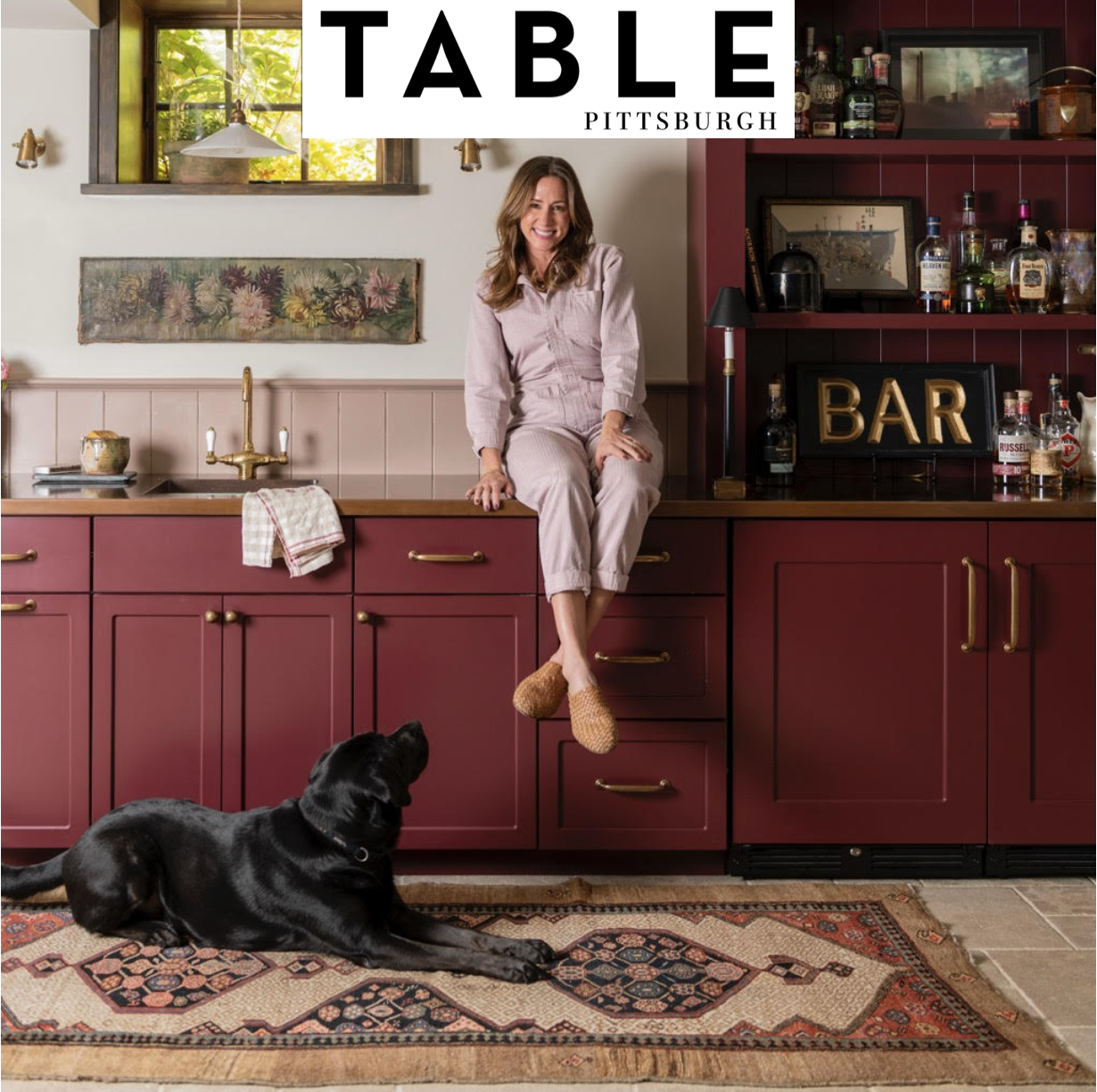 Blue Parakeet Rugs Transform a Basement in TABLE Mag