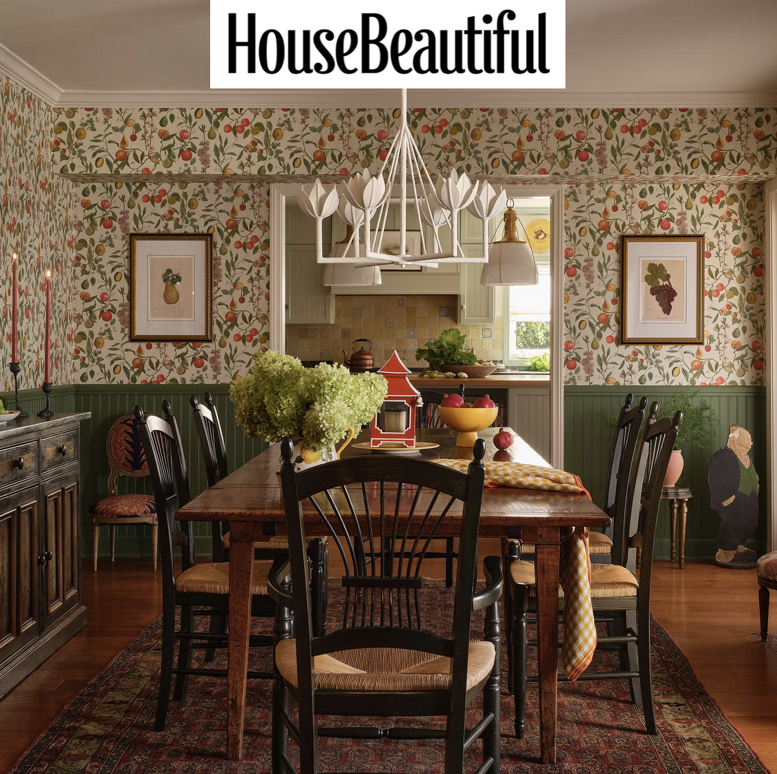 Blue Parakeet Rugs Woven Throughout Full-Home Transformation in House Beautiful