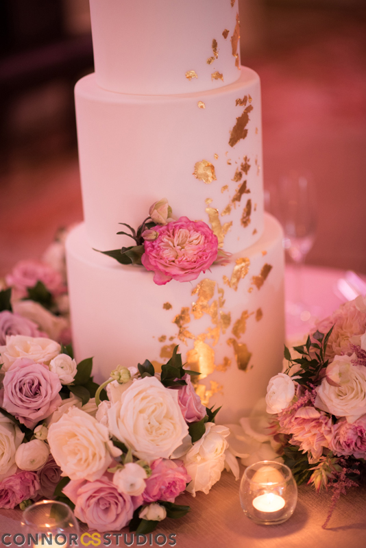 Atelier Ashley Flowers +Erin and Ryan + Mandarin Oriental + Connor Studios + Ivory and Blush + Wedding Flowers + cake