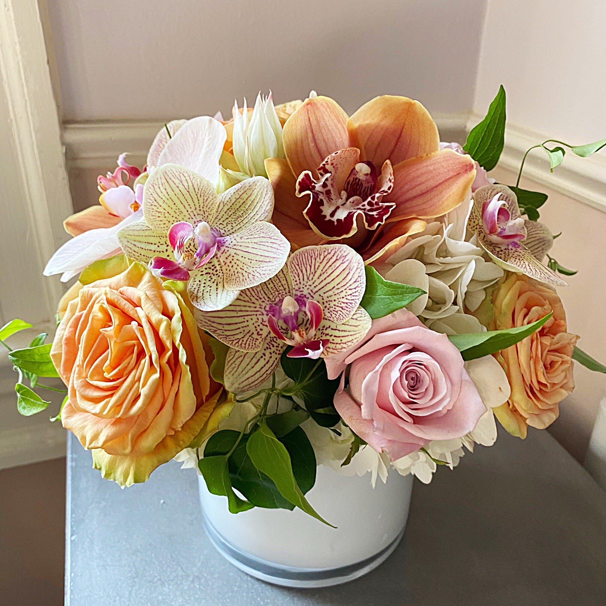 Tan, copper, peach, blush, and beige flowers - Atelier Ashley Flowers