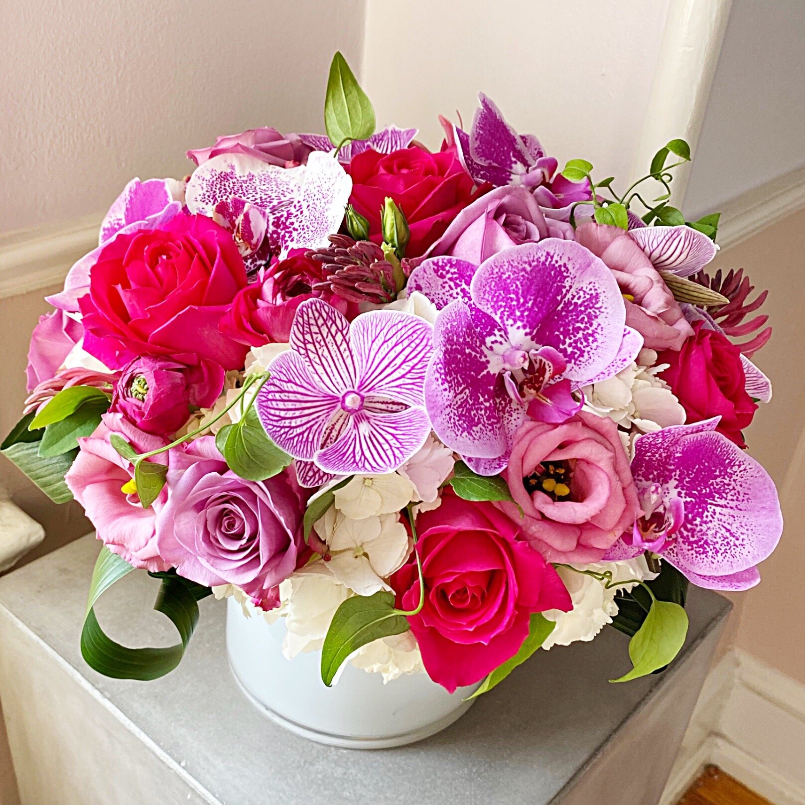 Hot Pink, Fuchsia and White flowers - Atelier Ashley Flowers