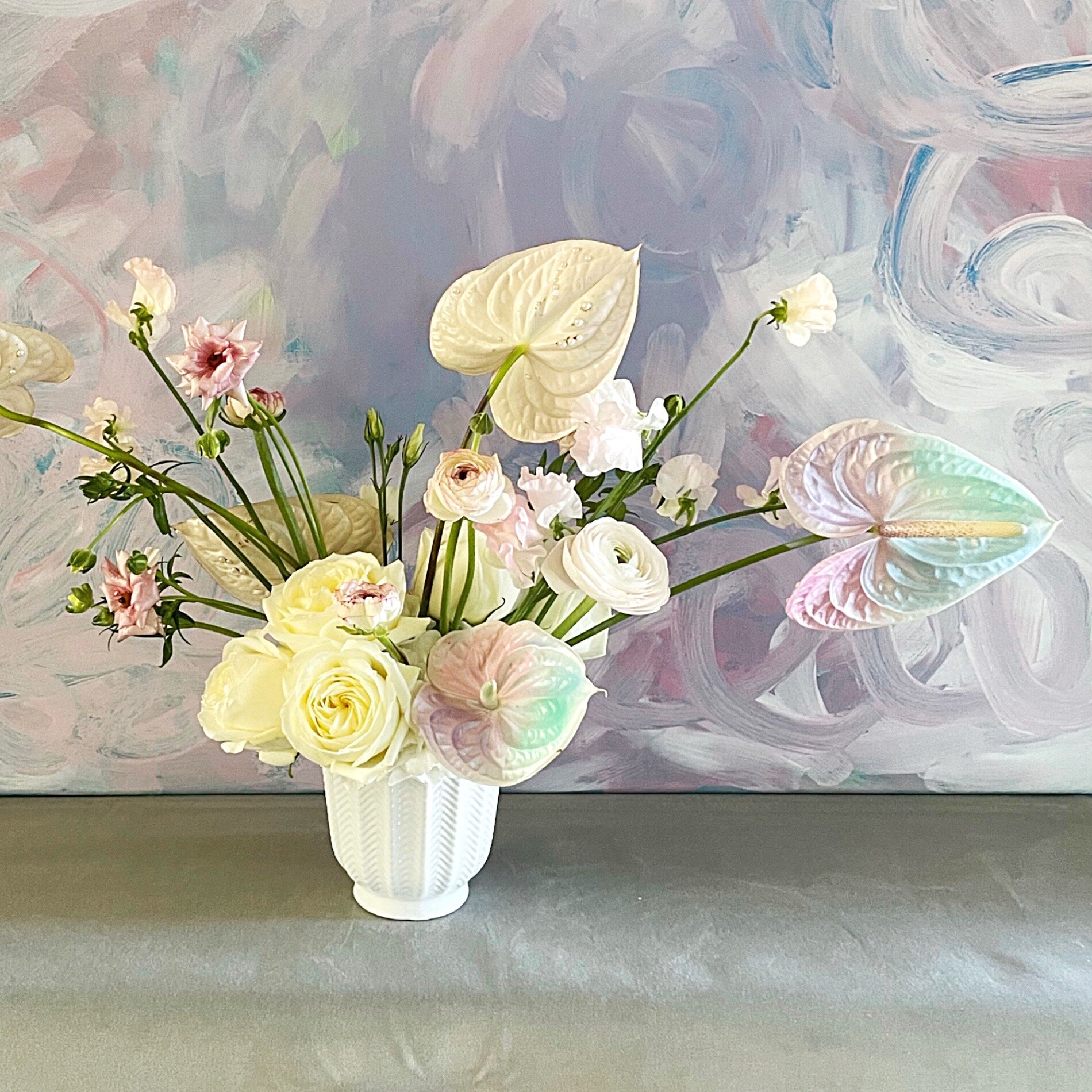 Baby Avant-Garde Bouquet, pastels, soft, wild.  