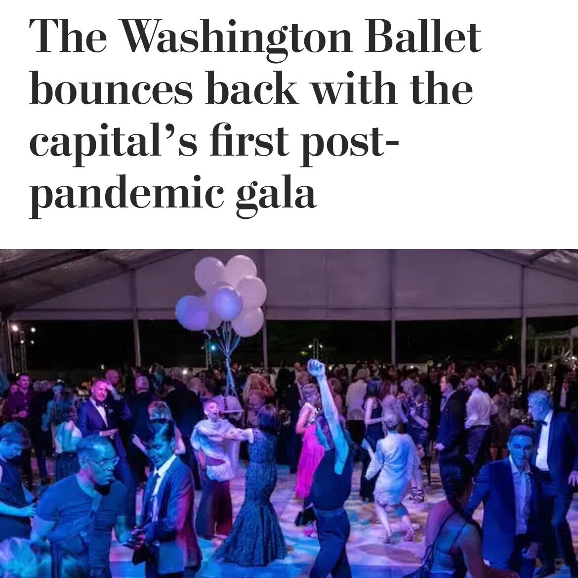 Washington Ballet Gala