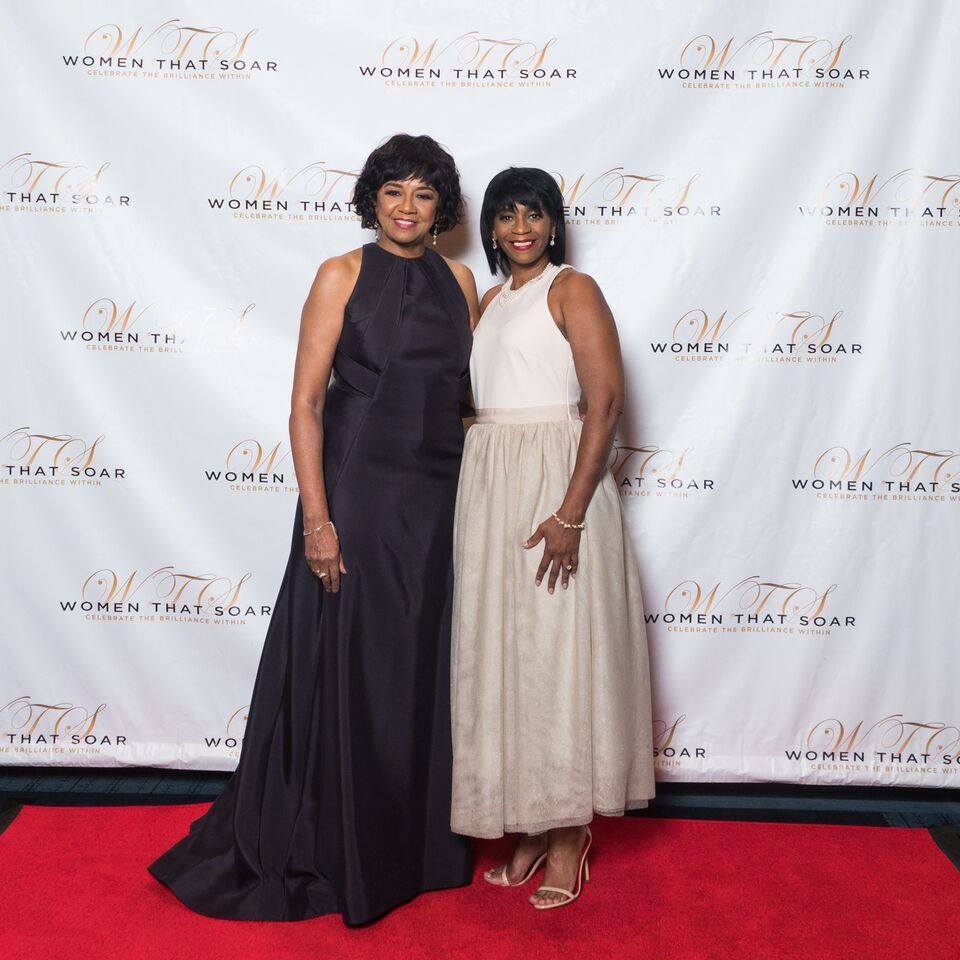 Gina Grant with Cheryl Boone Issacs.
