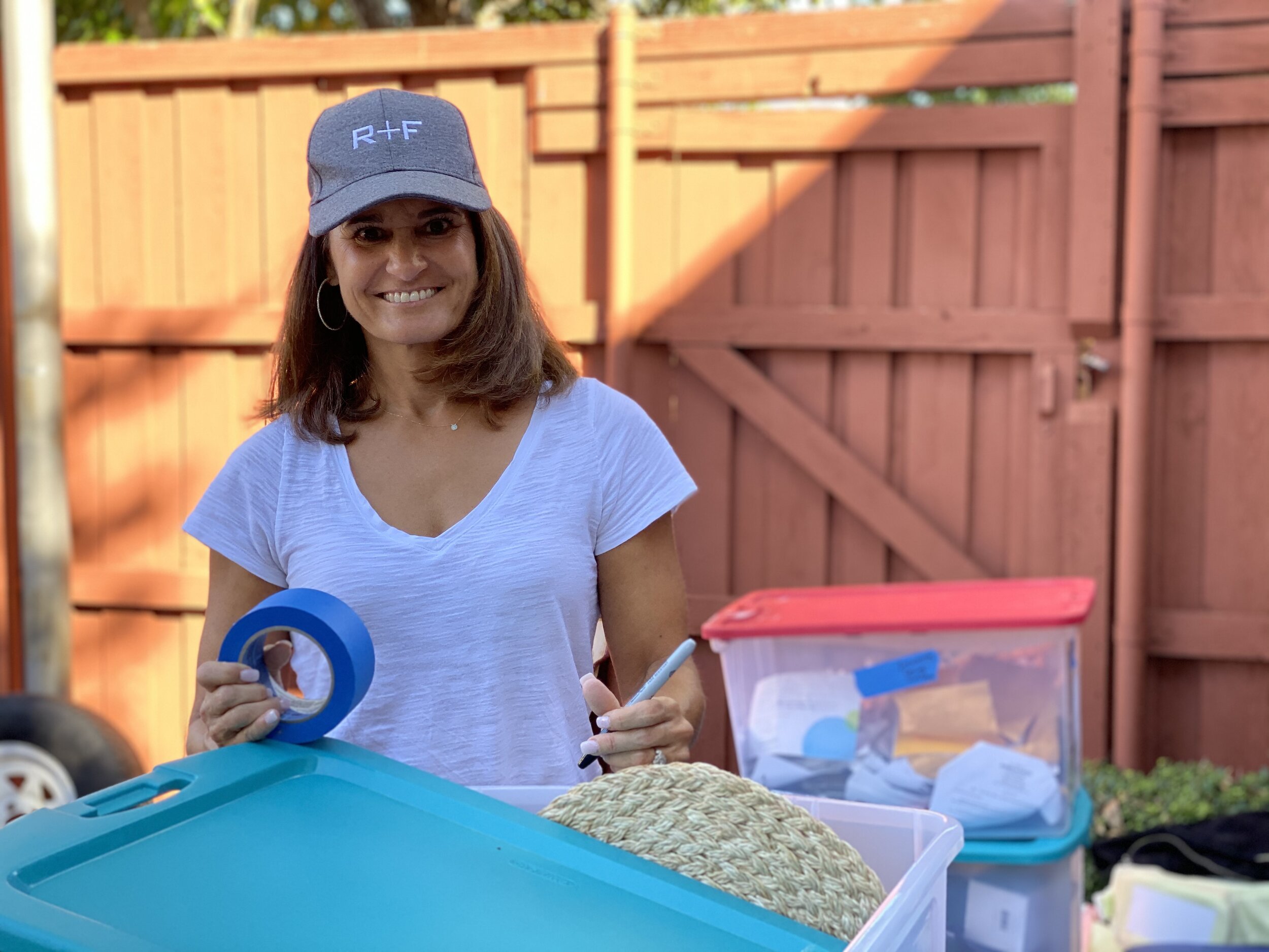  Eve Petrucelli and other members of Elizabeth's tennis team came together to help organize the McCormick's household goods for short-term and long-term storage. 