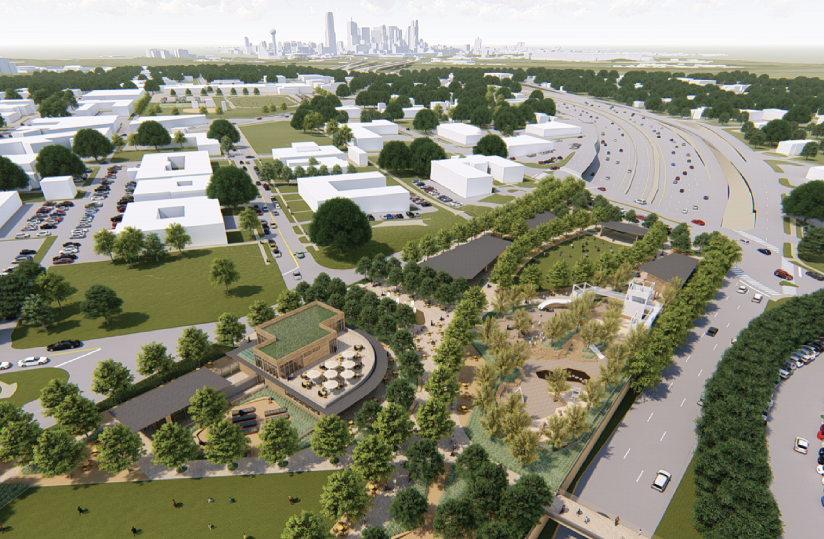 Park rendering provided by Southern Gateway Public Green Foundation.