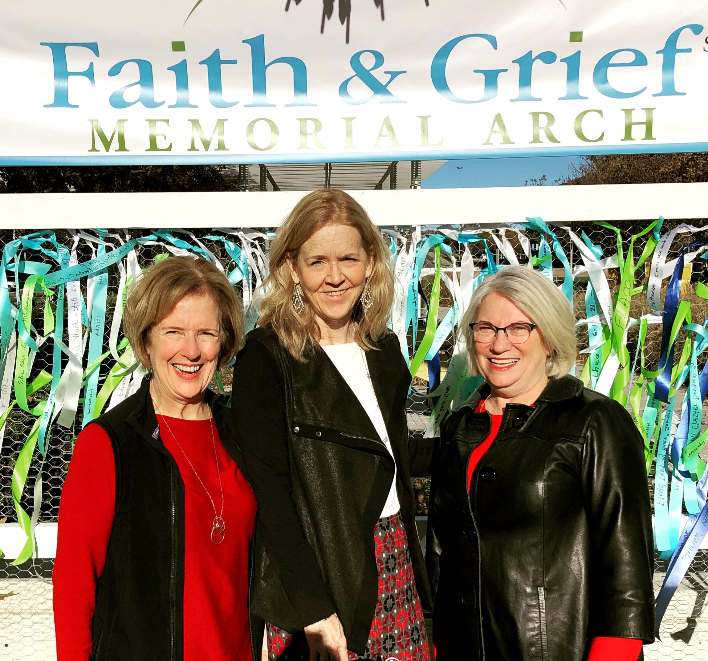 (L to R) Wendy Fenn, Sharon Balch, and Fran Shelton, the three founders of Faith &amp; Grief Ministries.