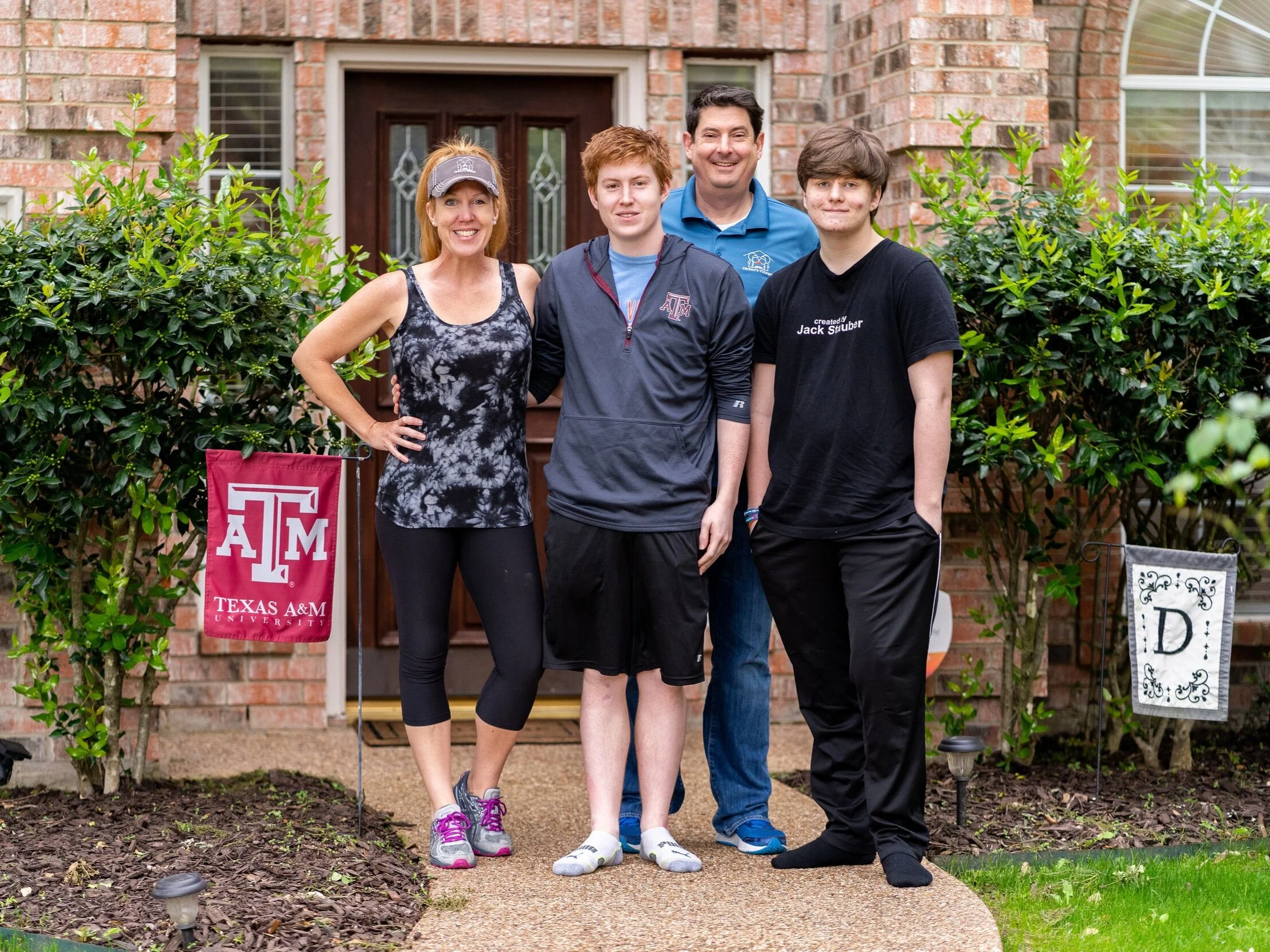 The Dyke family in 2020.
