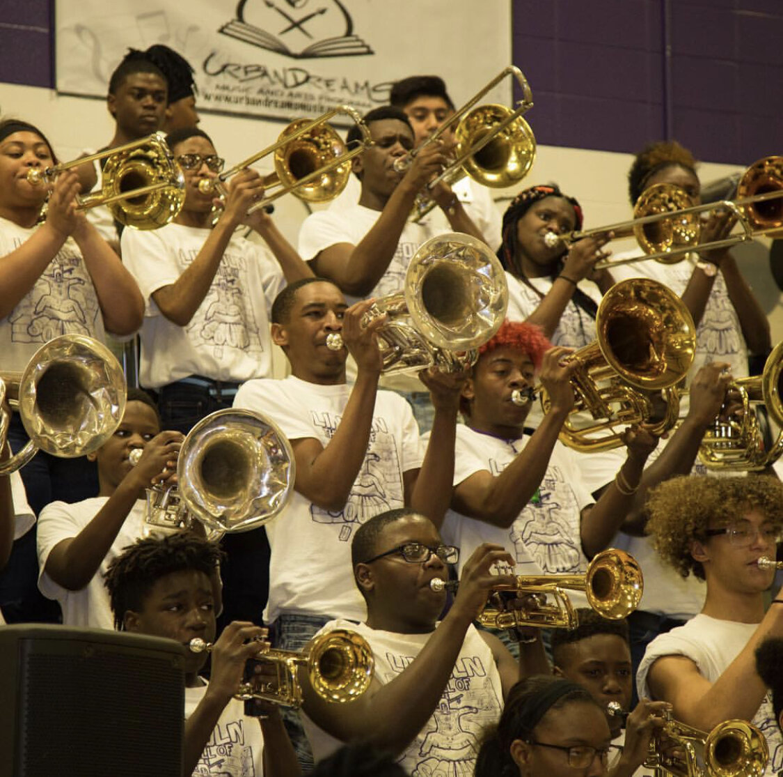 Student musicians from Lincoln High School. Photo courtesy of Urban Dreams.