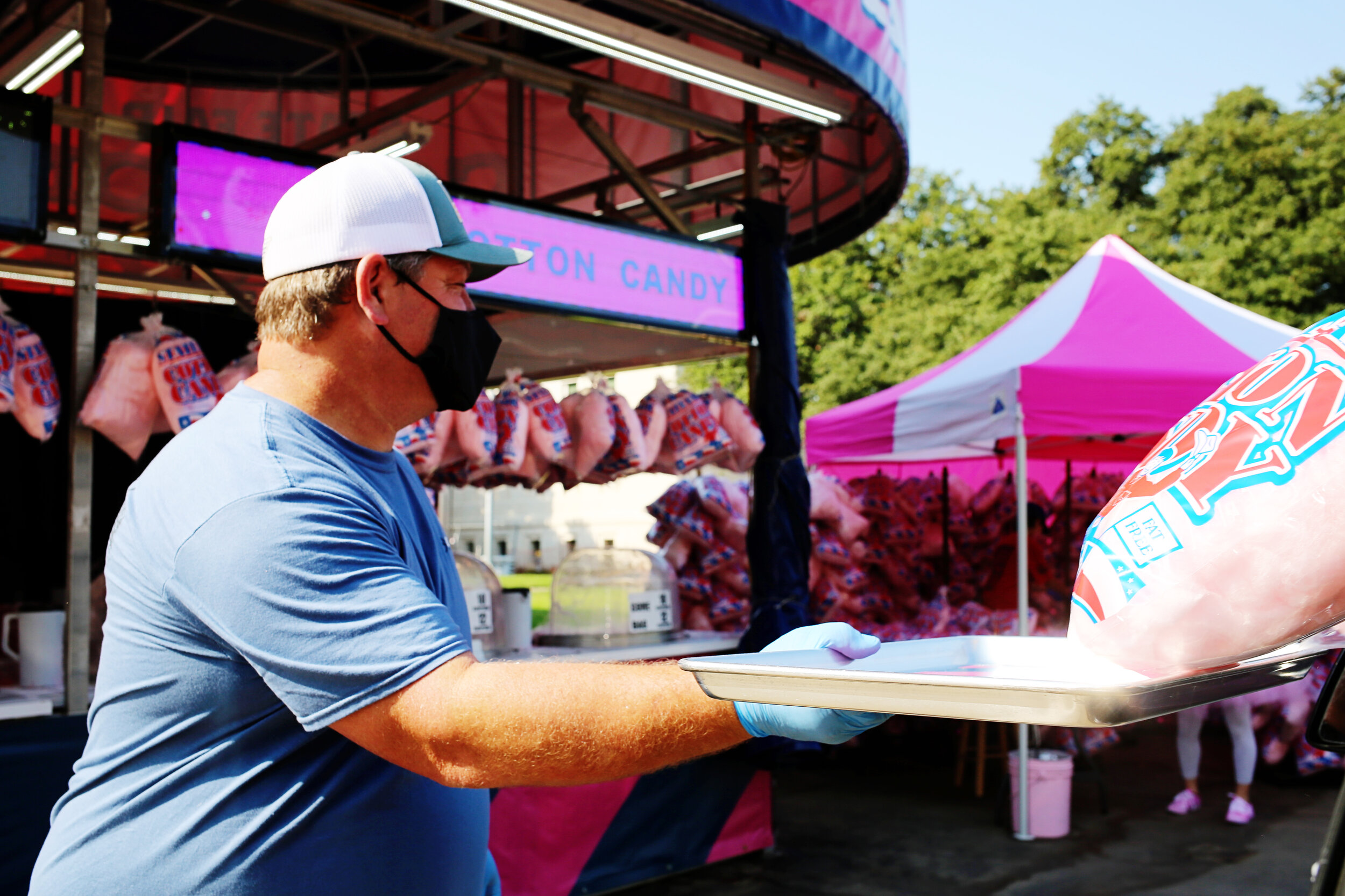 It wouldn’t be the State Fair without bags of cotton candy.