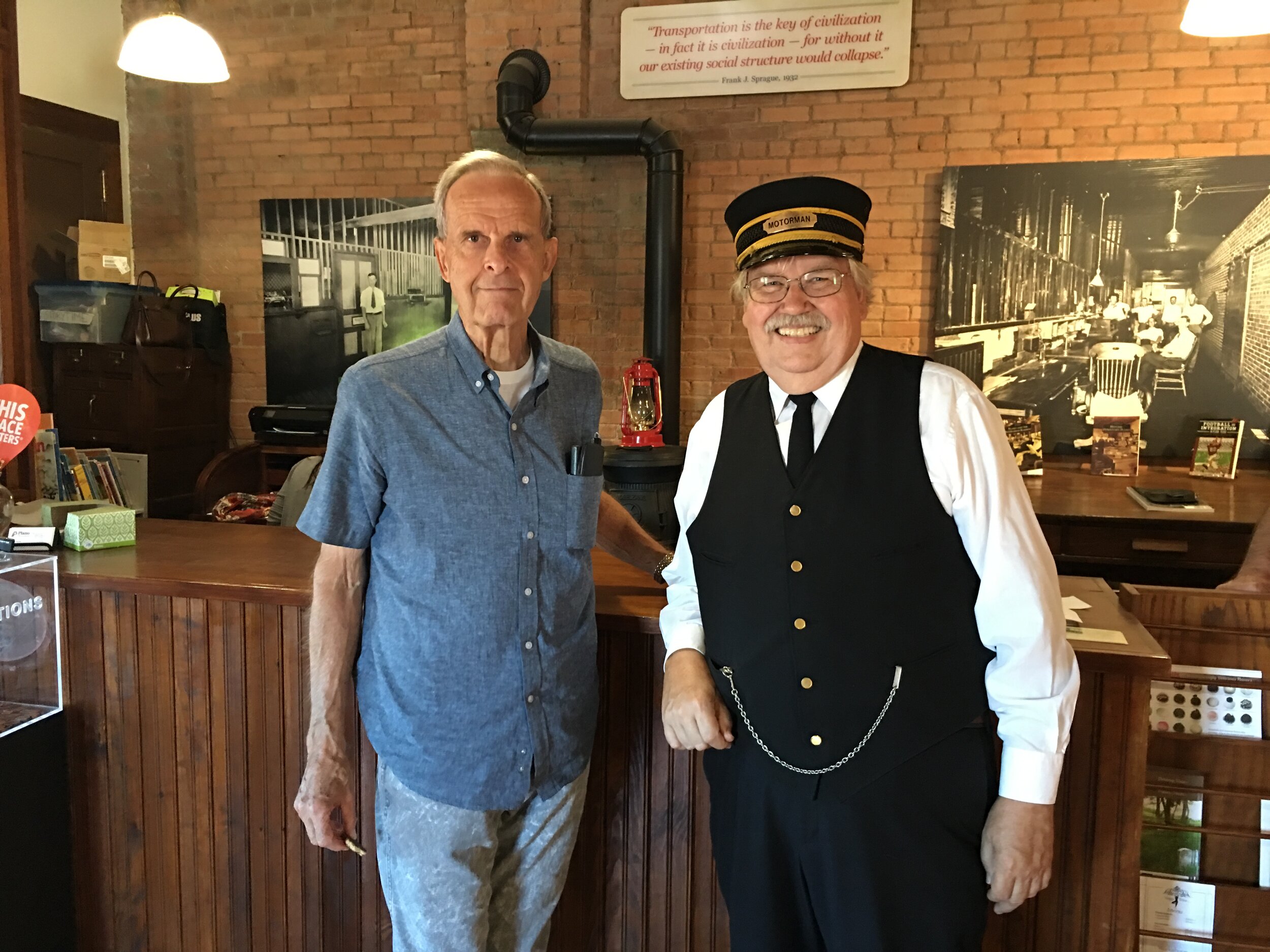 Russ Kissick (left) and Harold Larson (right) in 2016.