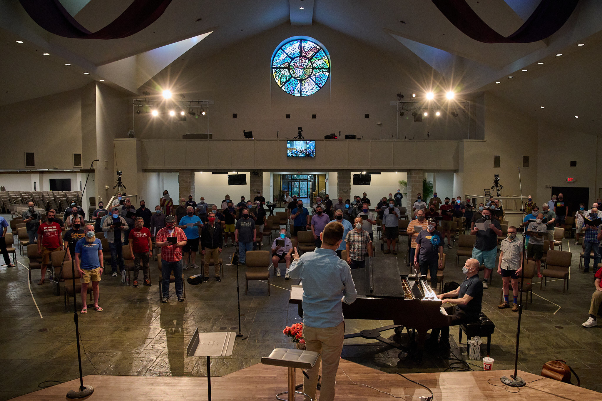 The Turtle Creek Chorale back to in-person rehearsals in April 2021.