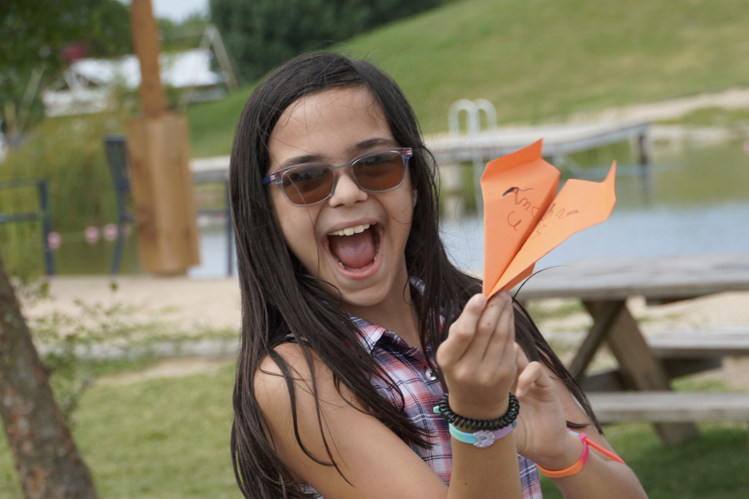  Counselors encouraged campers to write notes to themselves on how to handle grief. They pretended to write them to a friend and then “flew” them to themselves to read. 