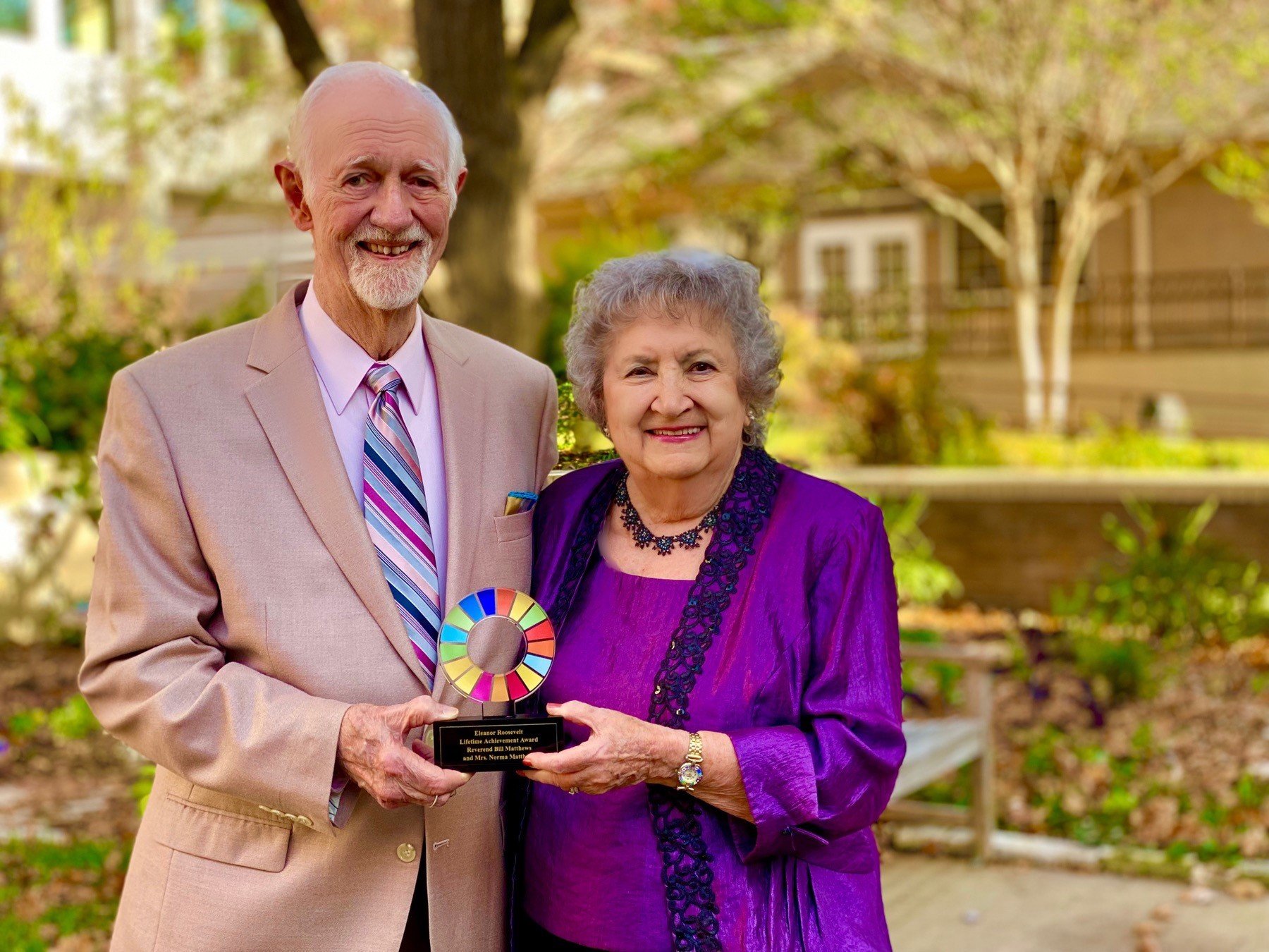 Norma and Bill Matthews Honored With Eleanor Roosevelt Lifetime Achievement Award