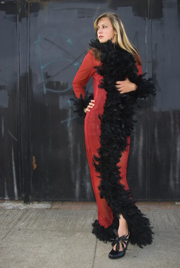 Florrie Full Red Boa