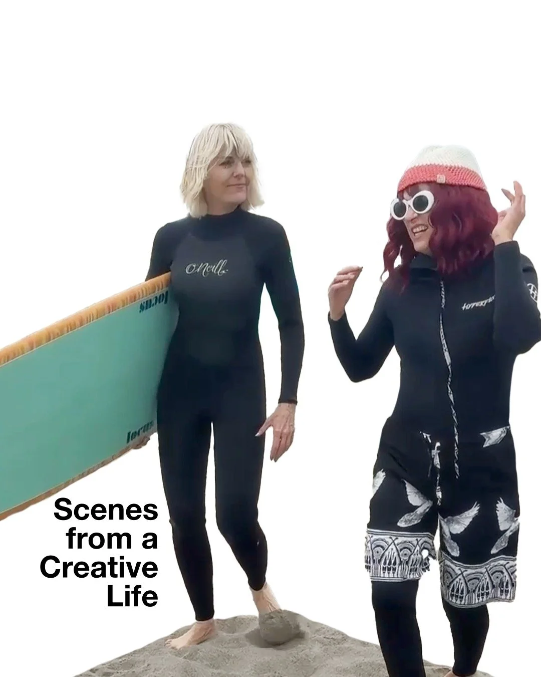 Some days we surf.
Some days we leap.
Some days we catch scarves in the wind.
And some days&hellip; we throw on a sequin bra over a fancy dress and call it art.

📸: Behind the scenes of a brand video. 

💬: Are you getting enough silly in your life?