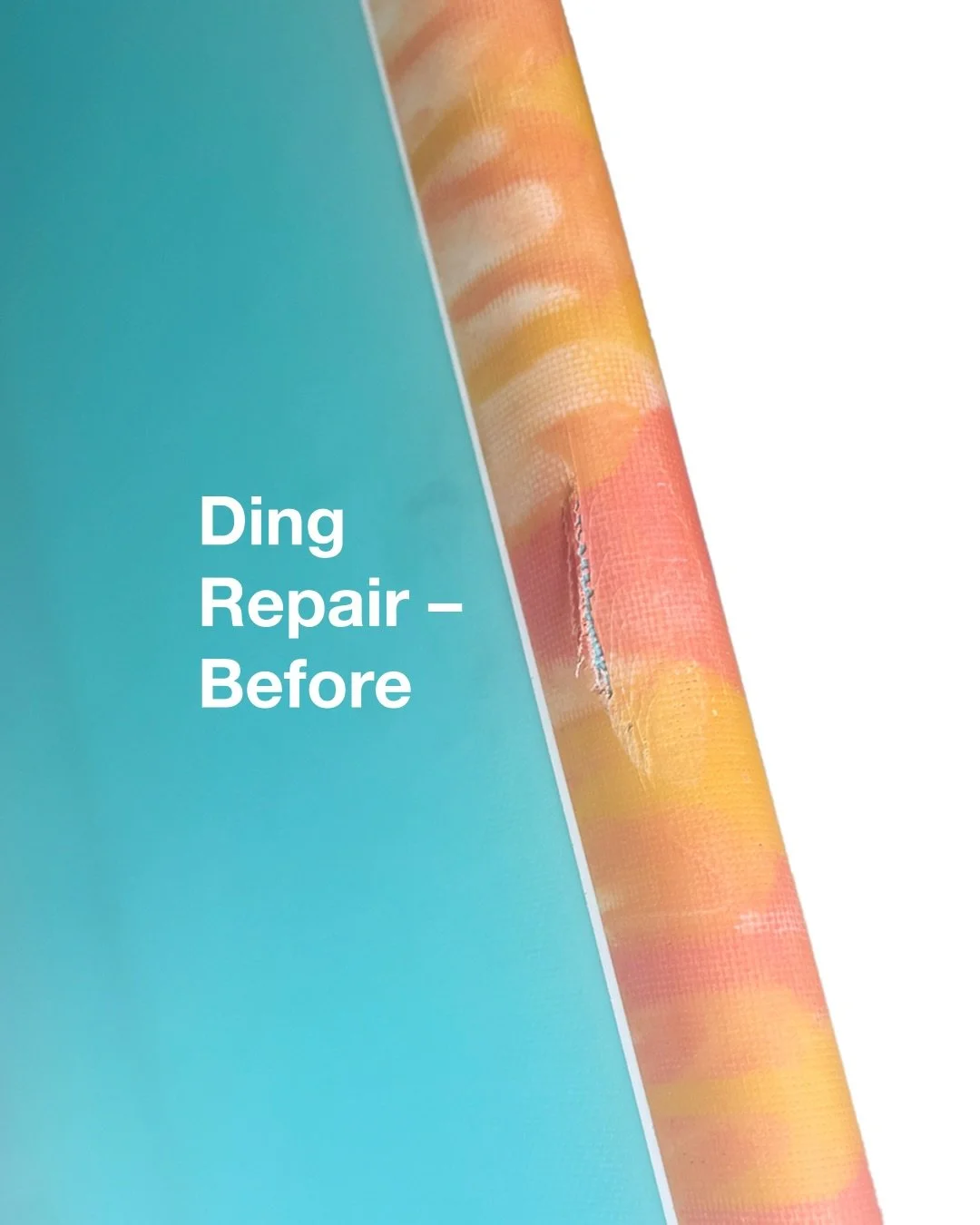 Not a major ding, but&hellip;
even small damage can let water seep into the foam&mdash;and once waterlogged, it gets heavy, and eventually breaks down from the inside.
This board was custom made and eco-certified (SustainableSurf.org)&mdash;meaning s