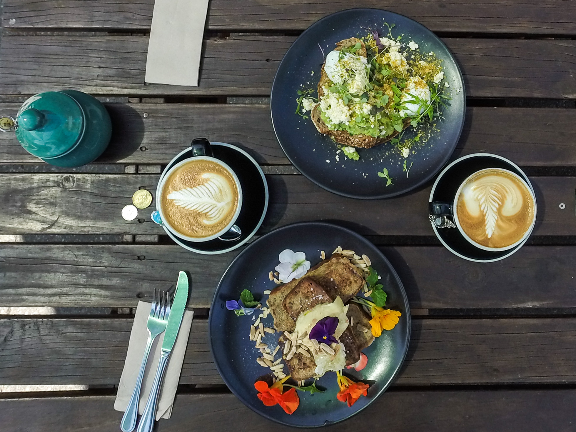 Great way to start the day with breakfast at the Addington Coffee Co-op.