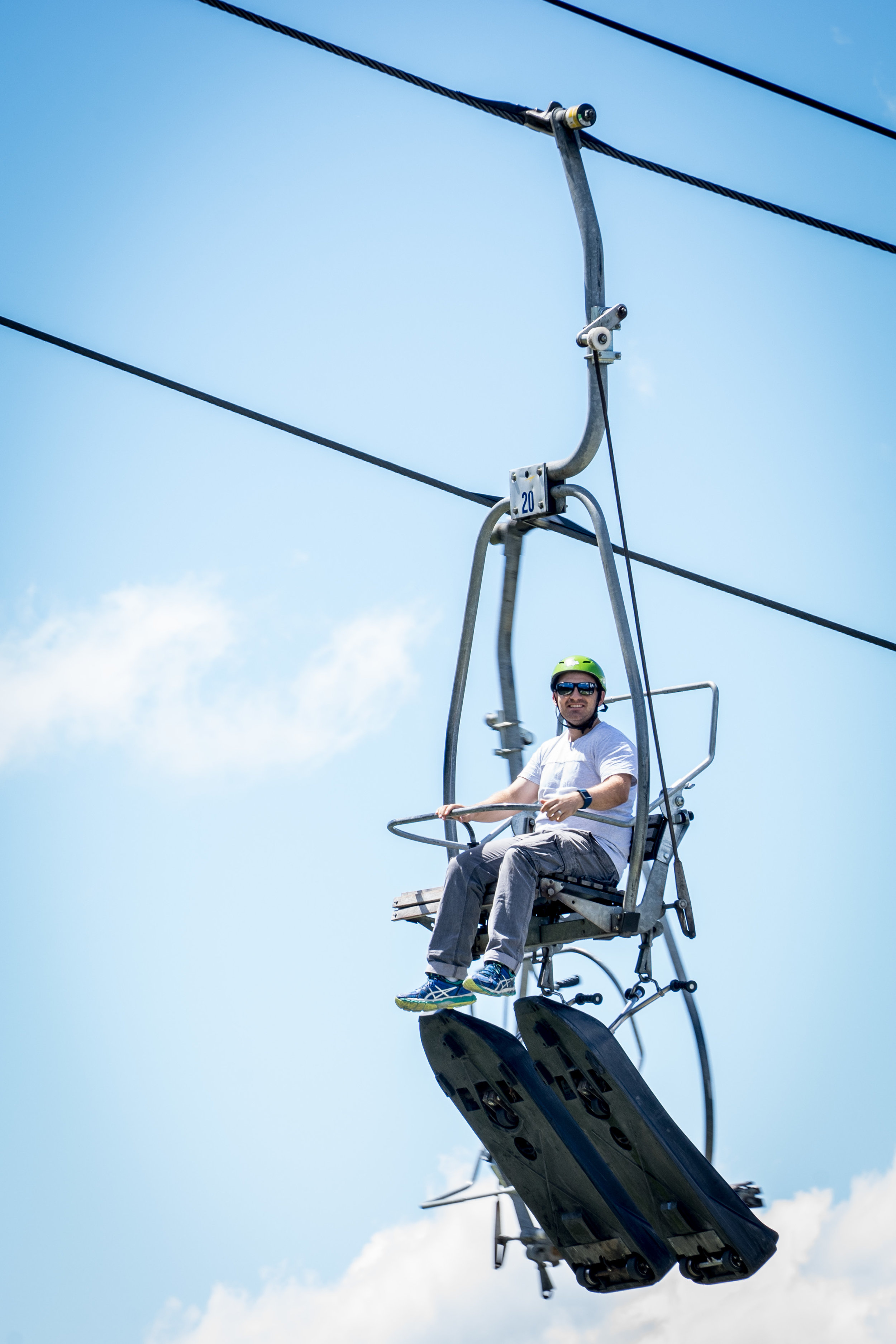 Luge chair lift.