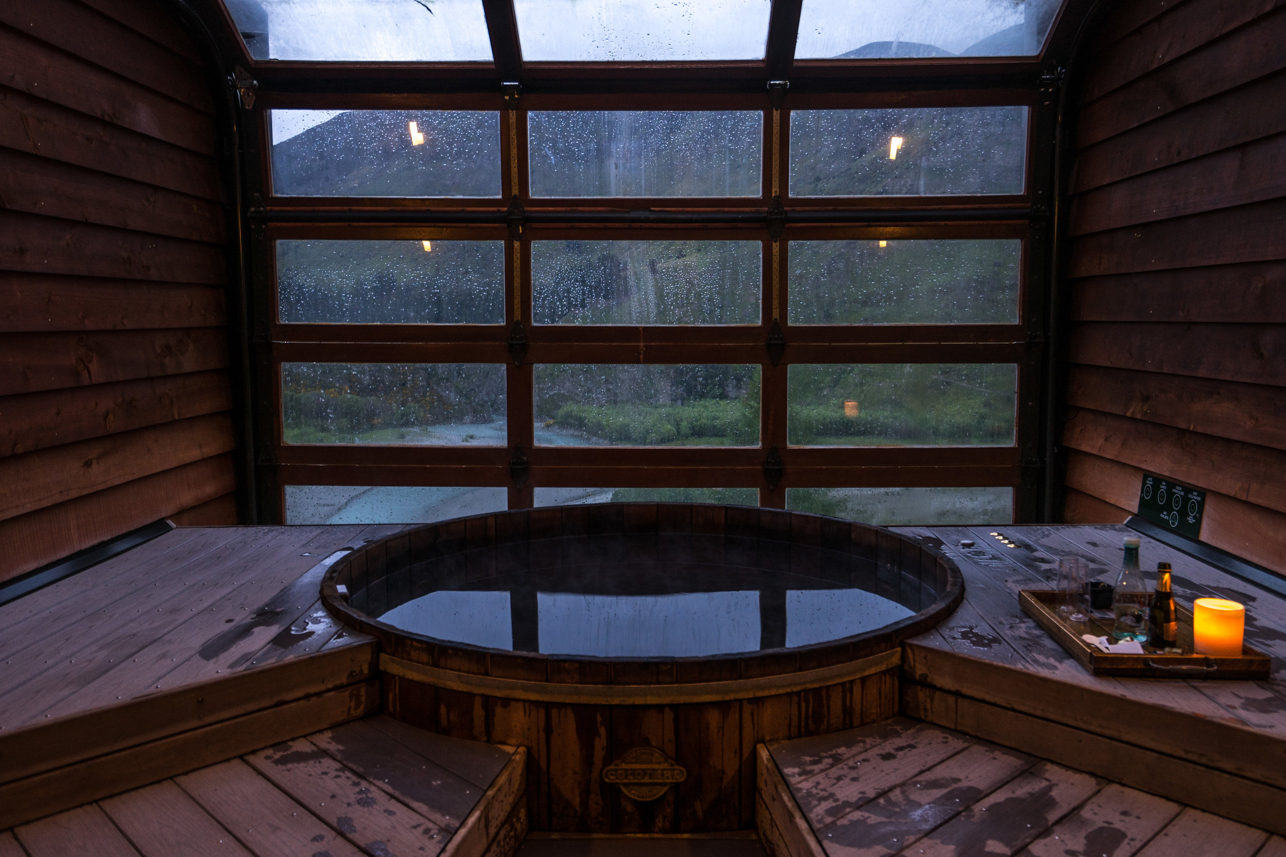 Onsen Hot Pools…best way to end any day! Wine and ice-cream.