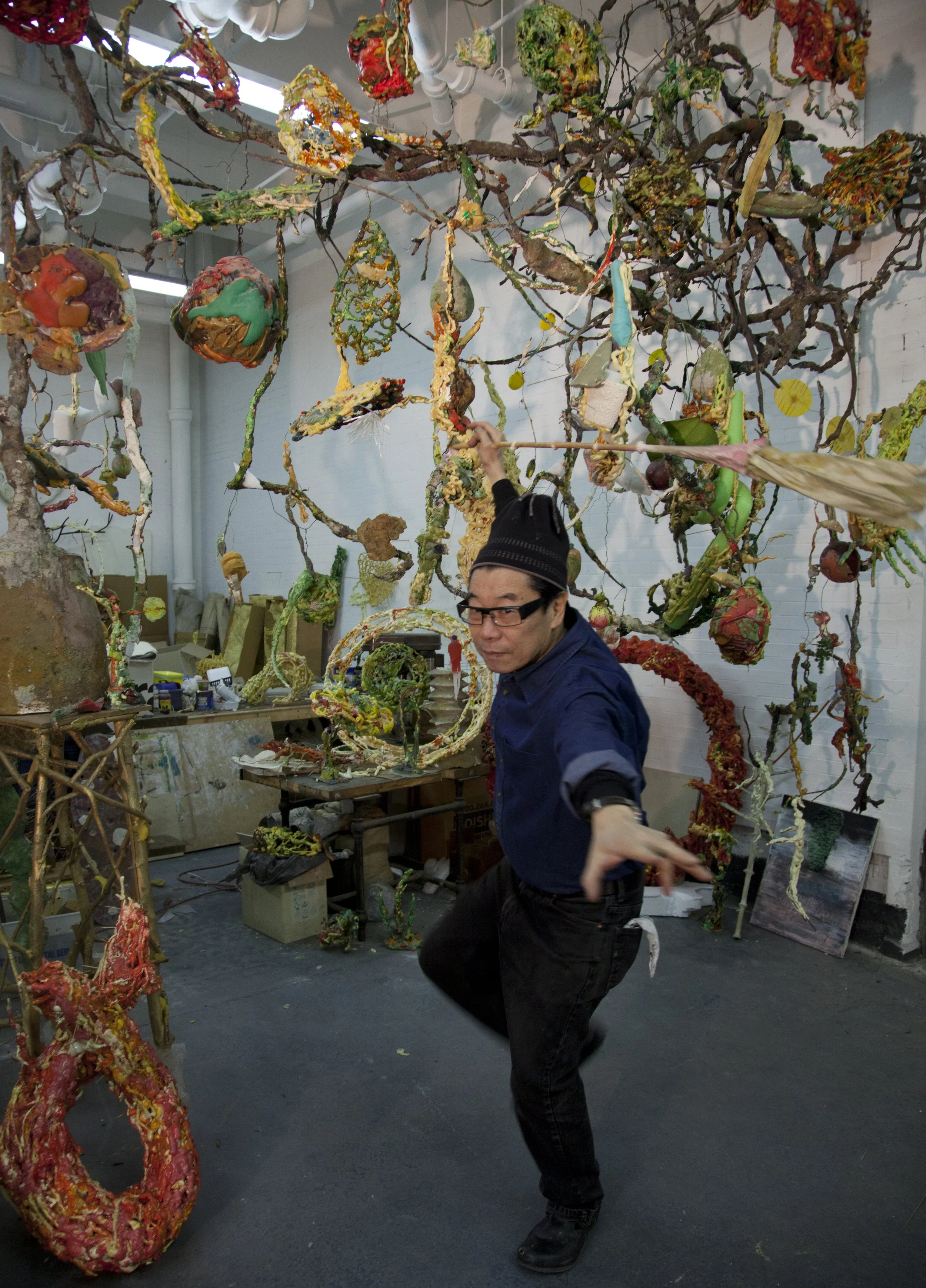 Ming Fay with hanging hybrids