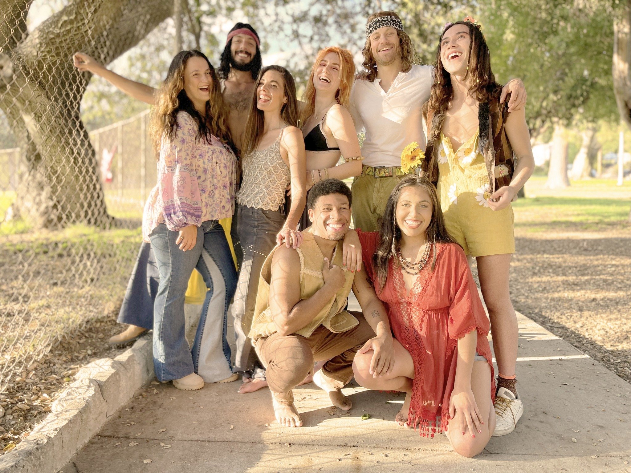 Clockwise from top left: Sarah Azcarate, Steve Mazurek, Sarah Habel, Cassidy von Kronemann, Daniel Hartman, Cruz St. James, Sarah Lopez, and Brandon Dubuisson