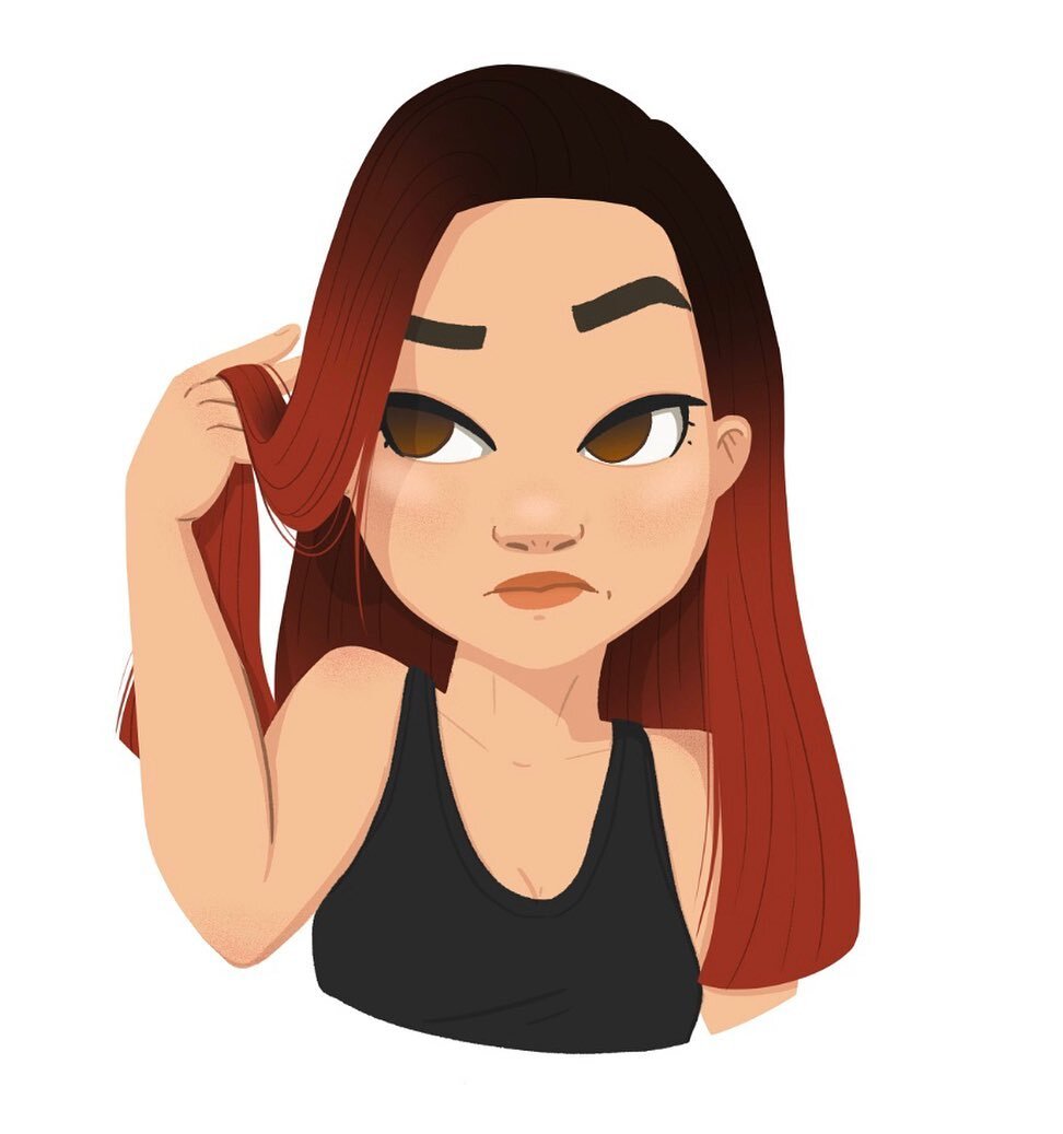 TFW you&rsquo;ve been alone with your thoughts and your hair for too long 😅 &gt;&gt;
.
I didn&rsquo;t even make it a week into self-isolation without giving myself bangs. I regret nothing 😤
.
.
.
#quarantineart #haircut #cutyourbangsandwatchtheworl