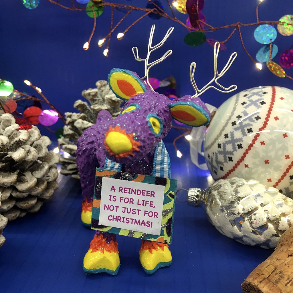 Reindeer No. 1 - Handmade reindeer seeks forever home