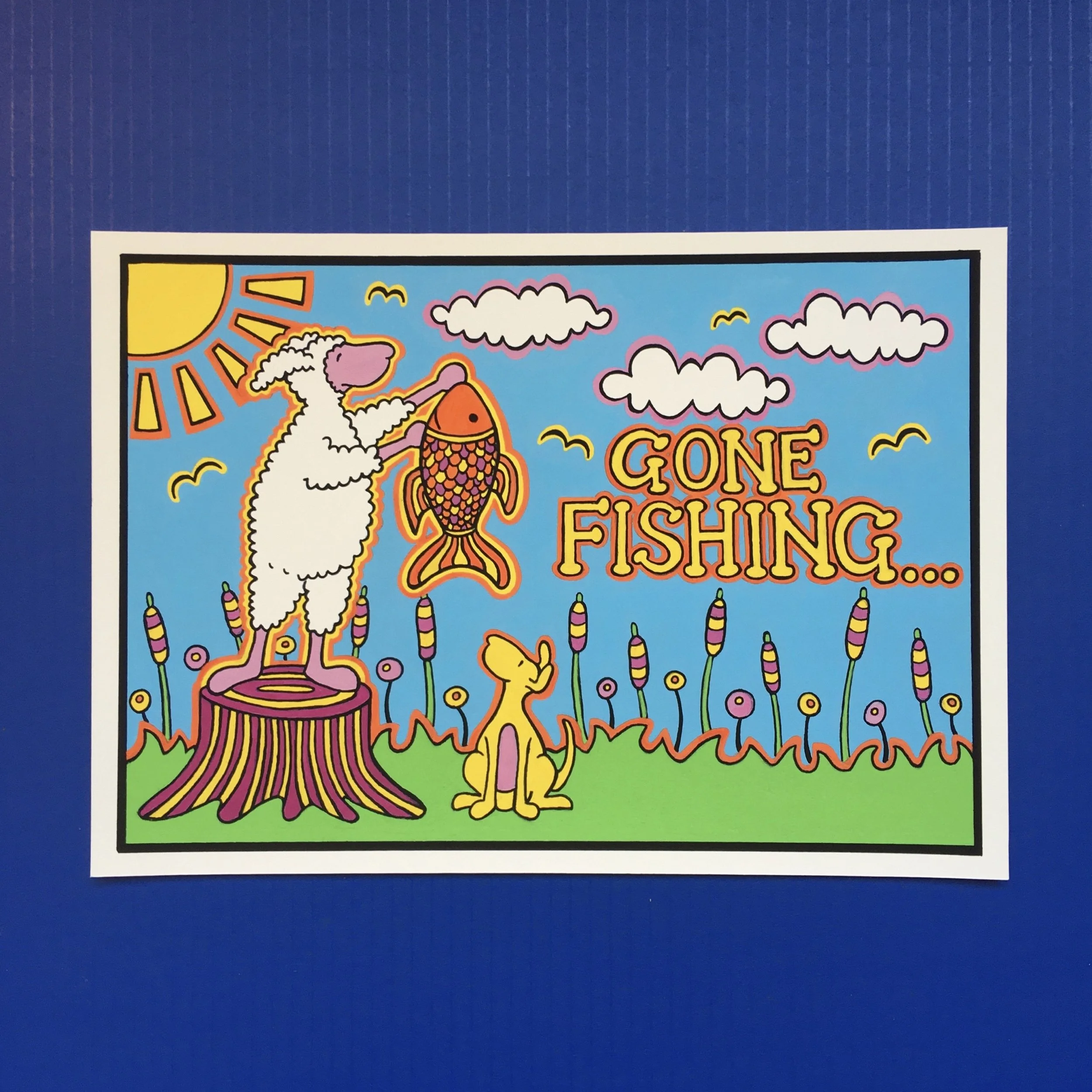 A4 Giclée Print – Gone Fishing