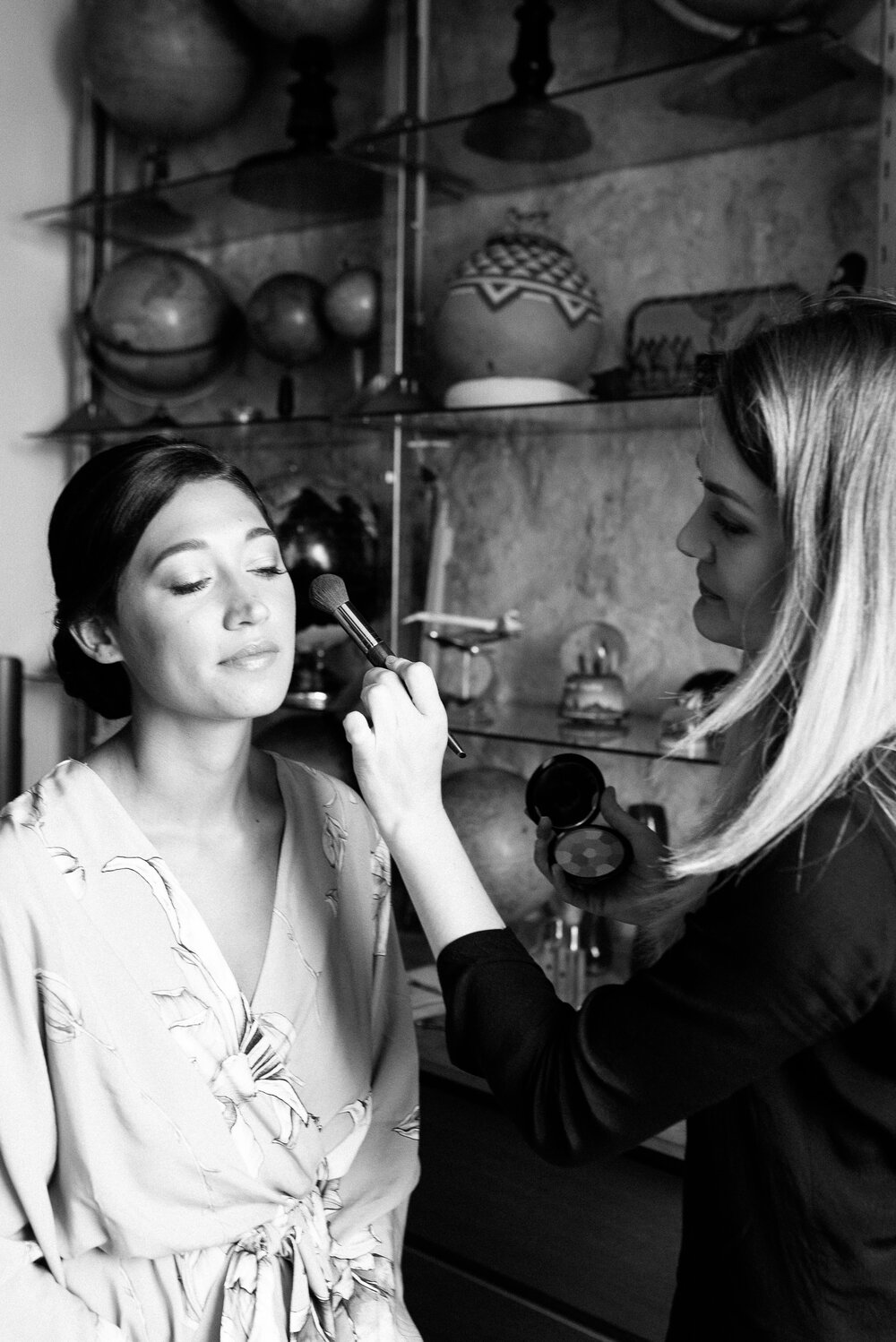 Makeup and Hair Styling for Paris Destination Wedding at the American Church in Paris by Onorina Jomir Beauty