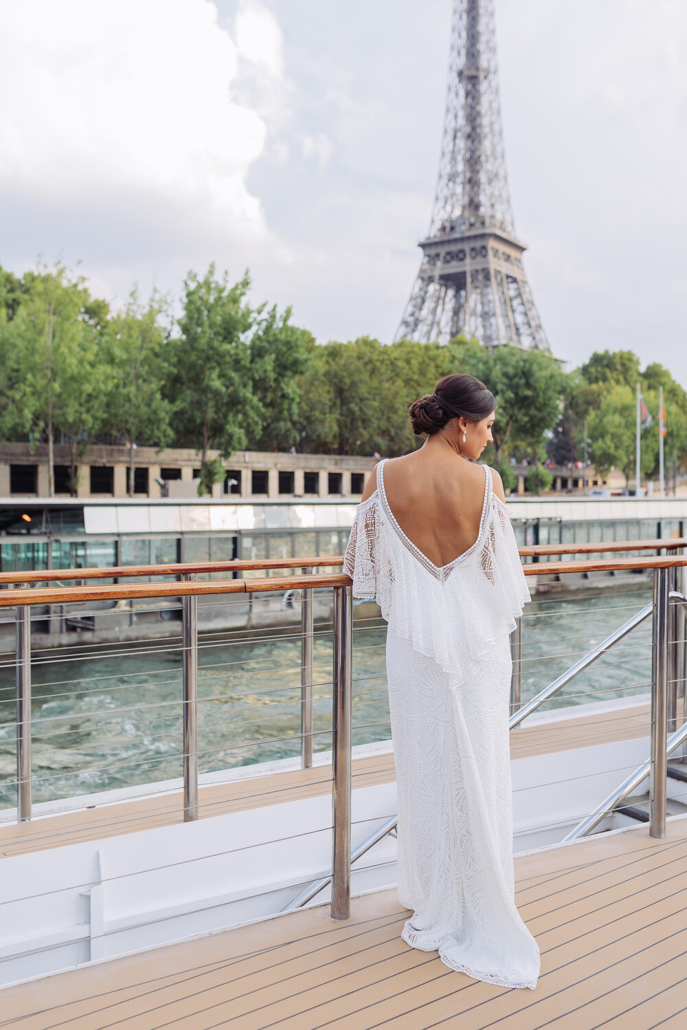 Paris Destination Wedding Reception on a River Seine Cruise-3, Hair and makeup by Onorina Jomir Beauty