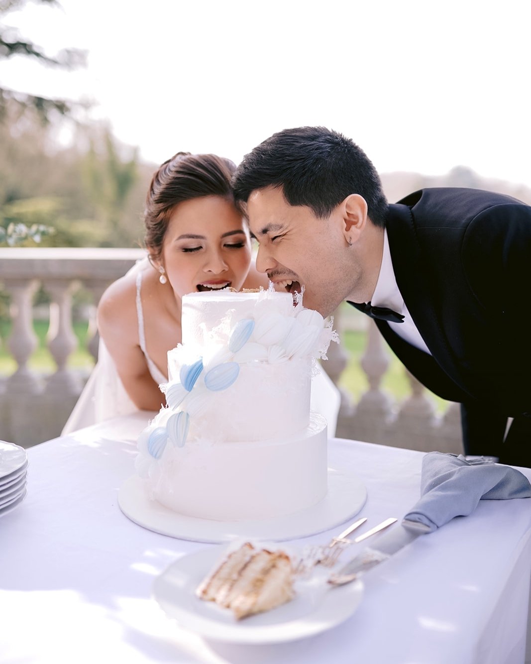 Too much cake? Or maybe a little smudge after the kiss-the-bride moment? 💋🍰

No worries&mdash;I always make sure my brides have a touchup kit on hand to keep their lip color looking fresh all day!

And if you want to skip the hassle and opt for a f
